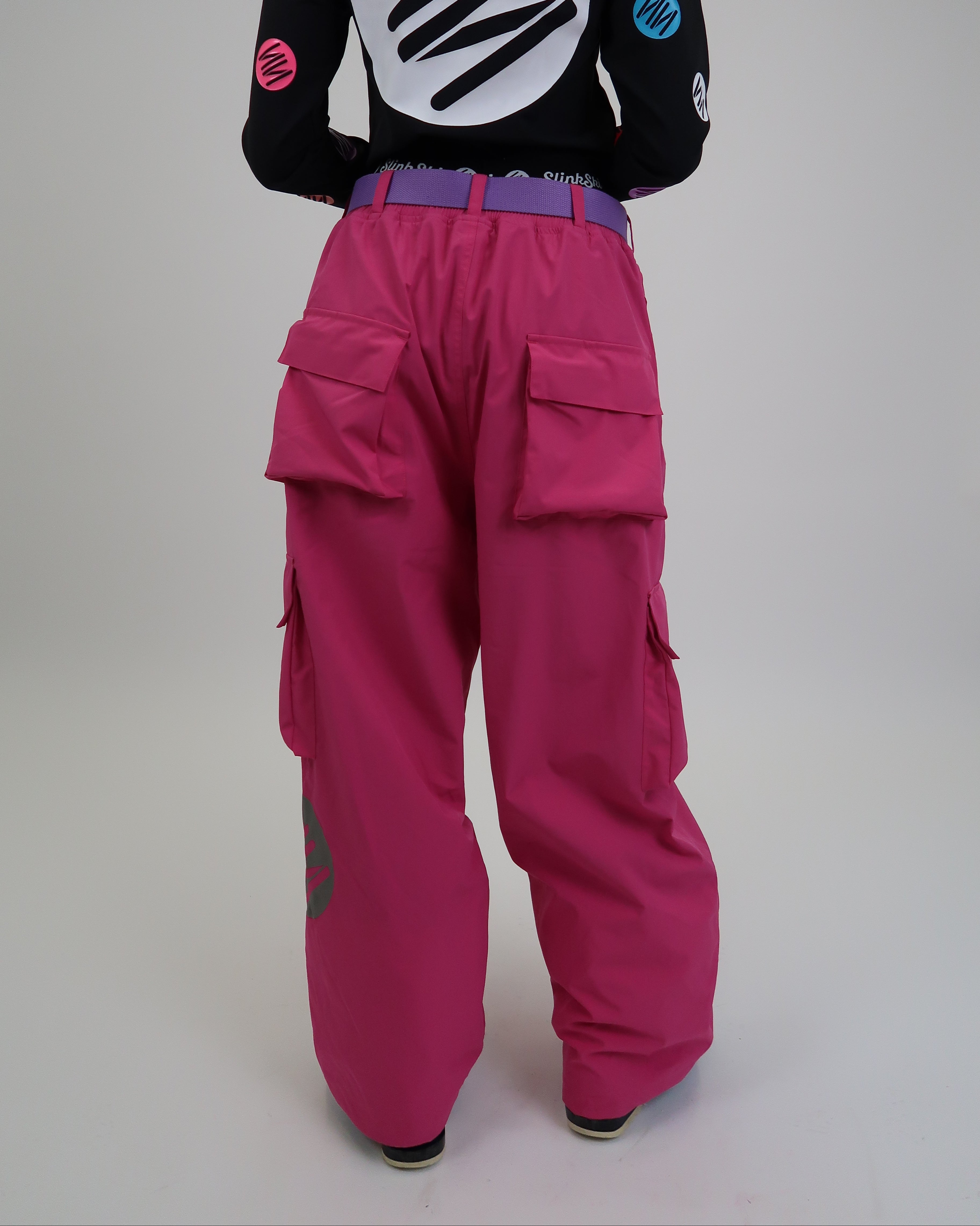 Baggy Ski Pants Hot Pink