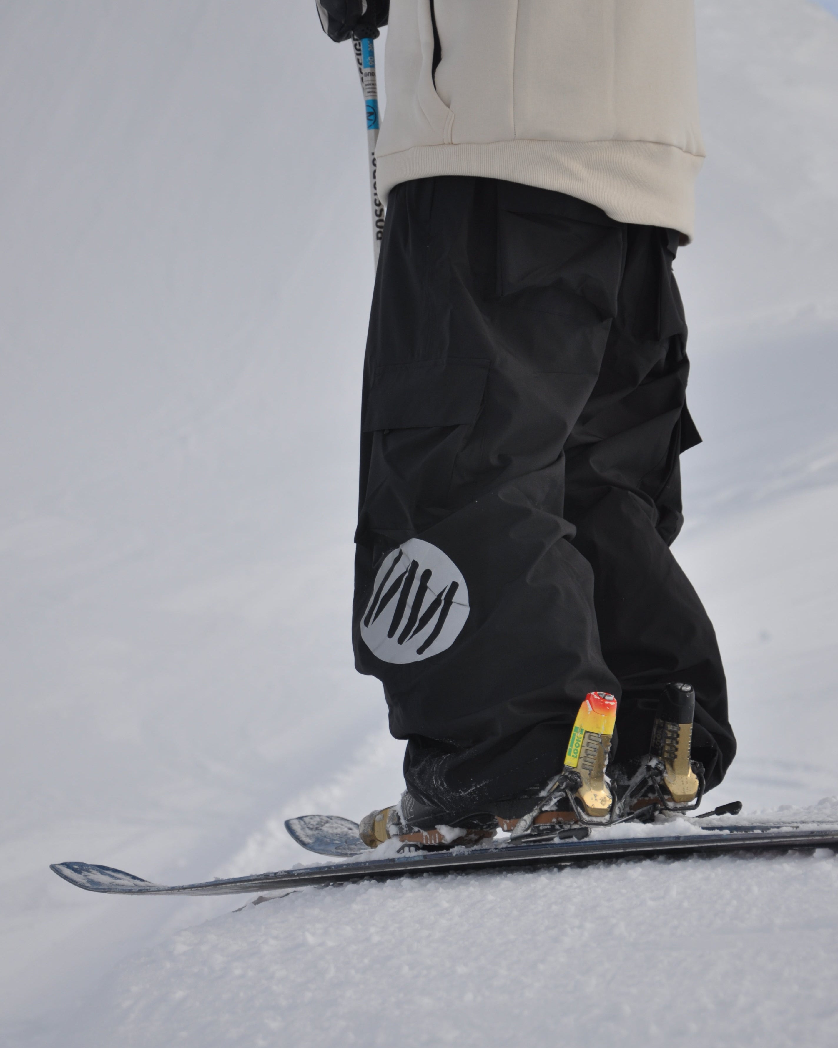 Black Baggy Ski Pants