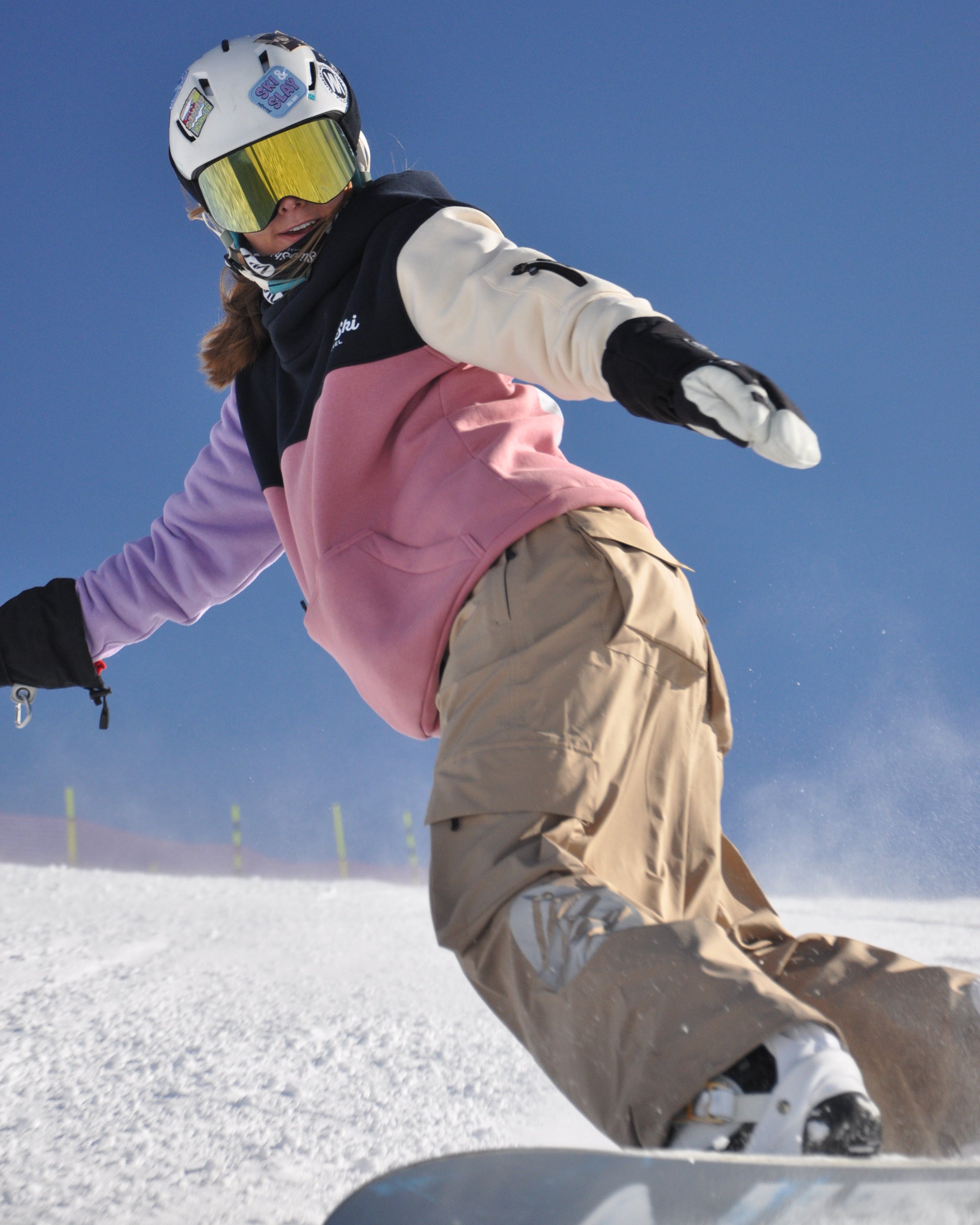 Riding Hoodie - Pink Mix
