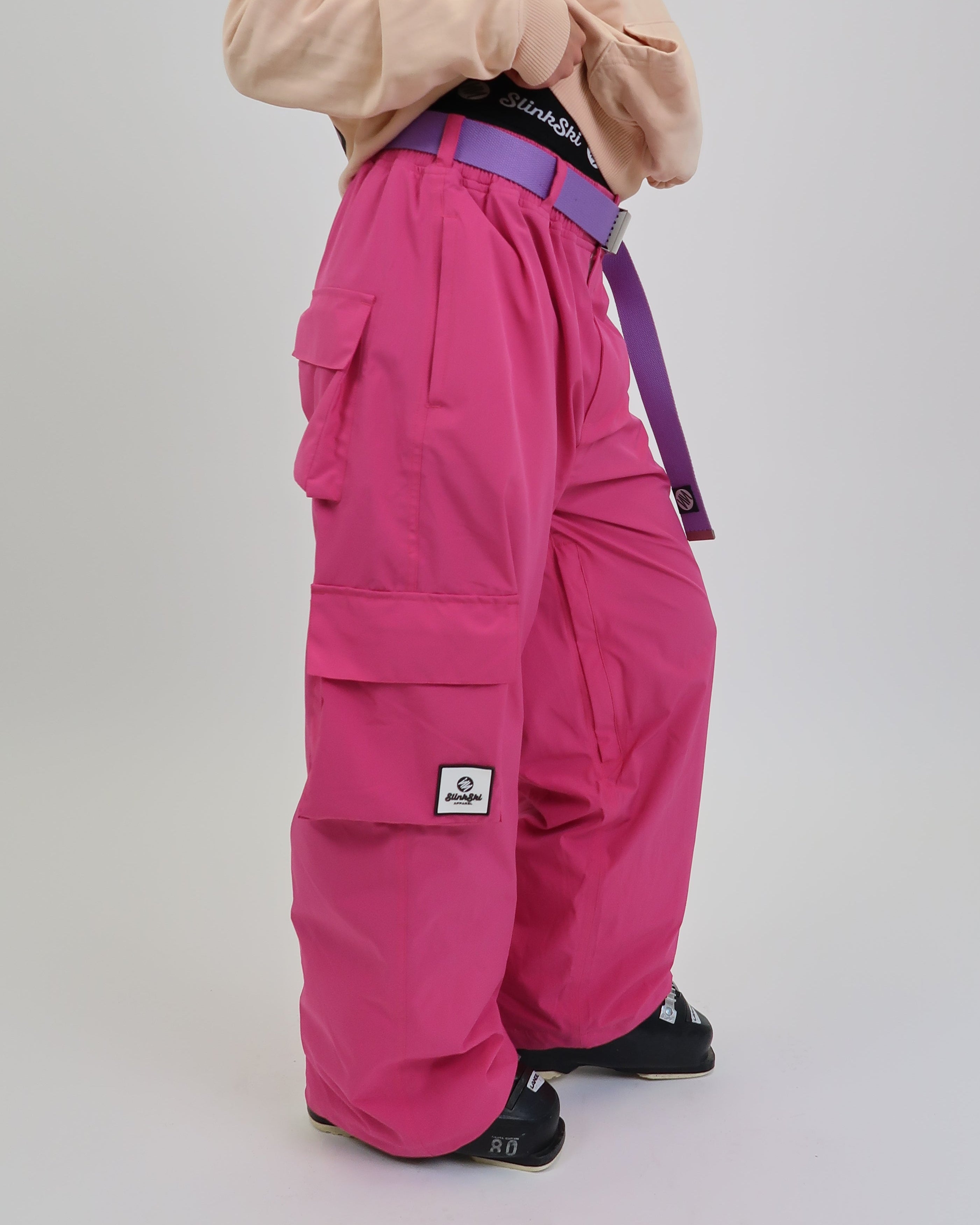 Baggy Ski Pants Hot Pink