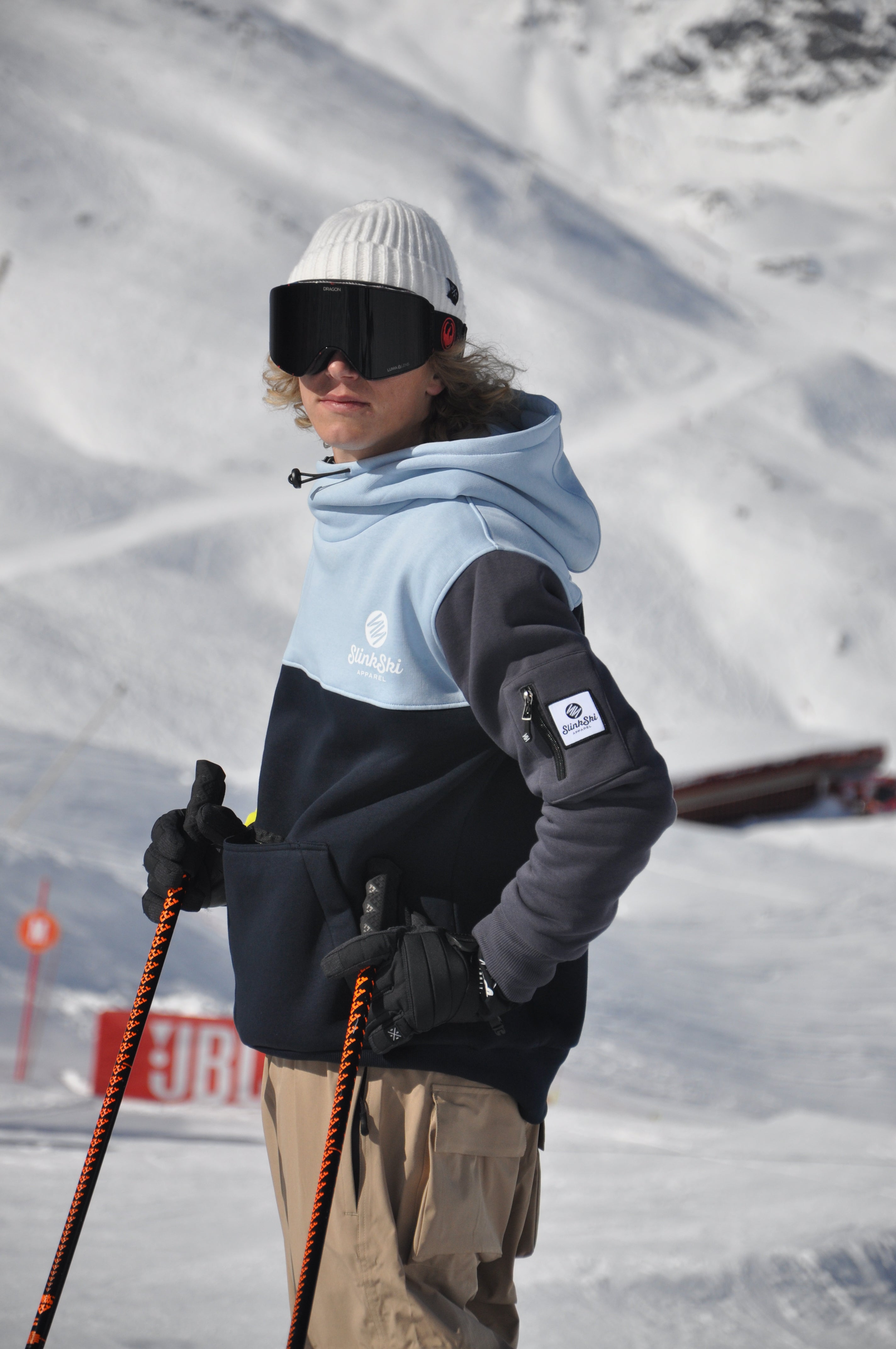 Riding Hoodie - Blue Mix