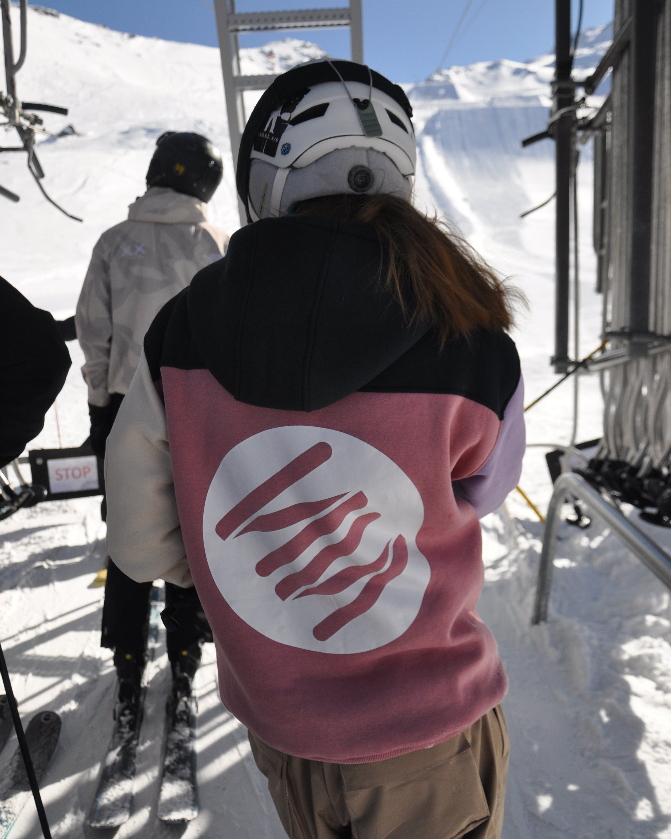 Riding Hoodie - Pink Mix