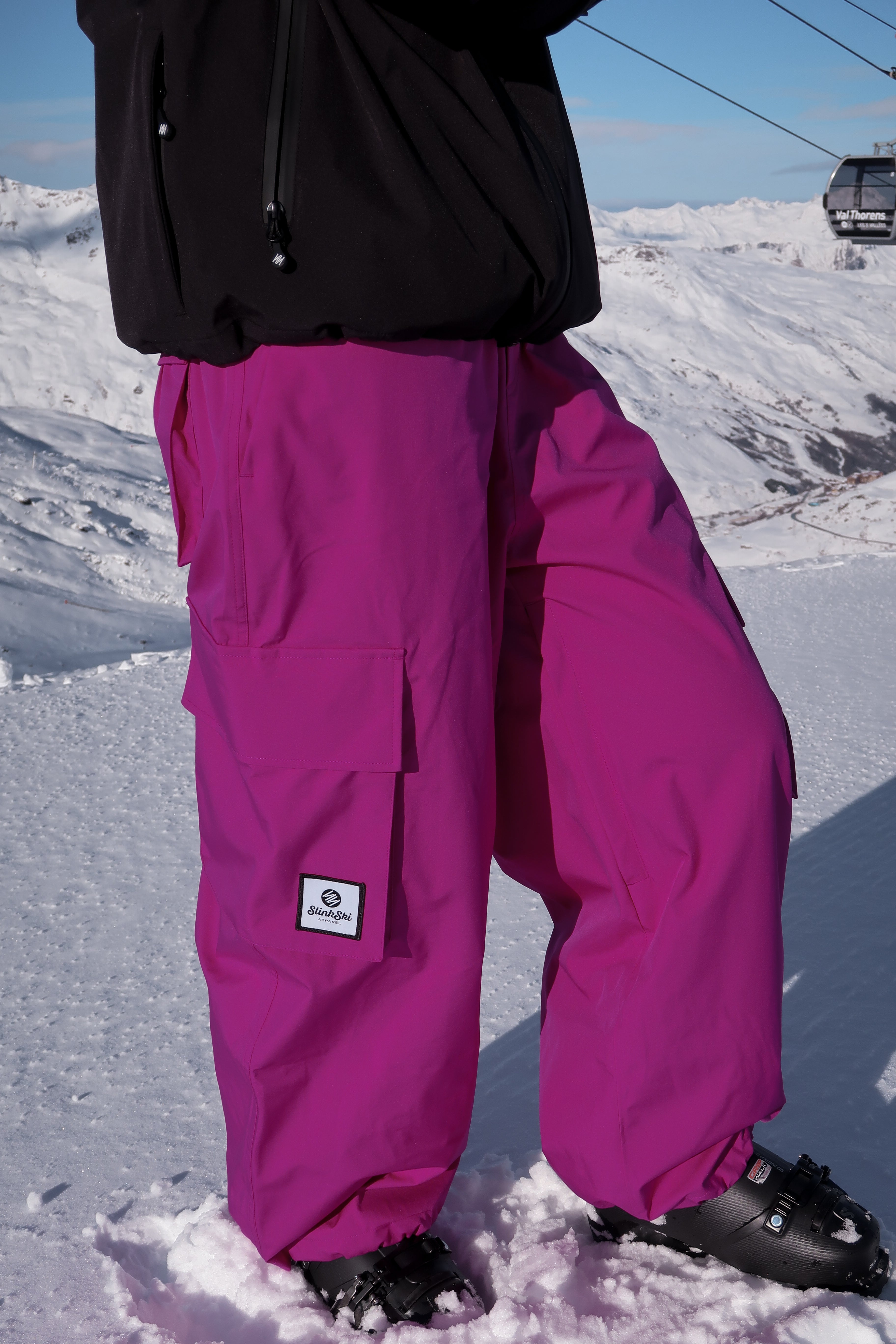 Fuchsia Baggy Ski Pants
