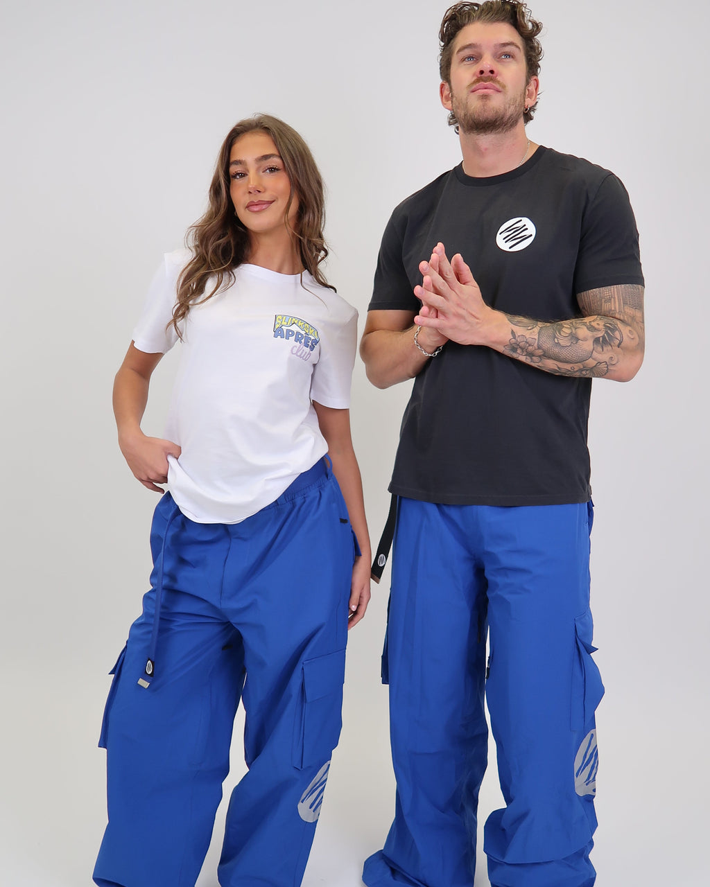 Baggy Ski Pants Blue