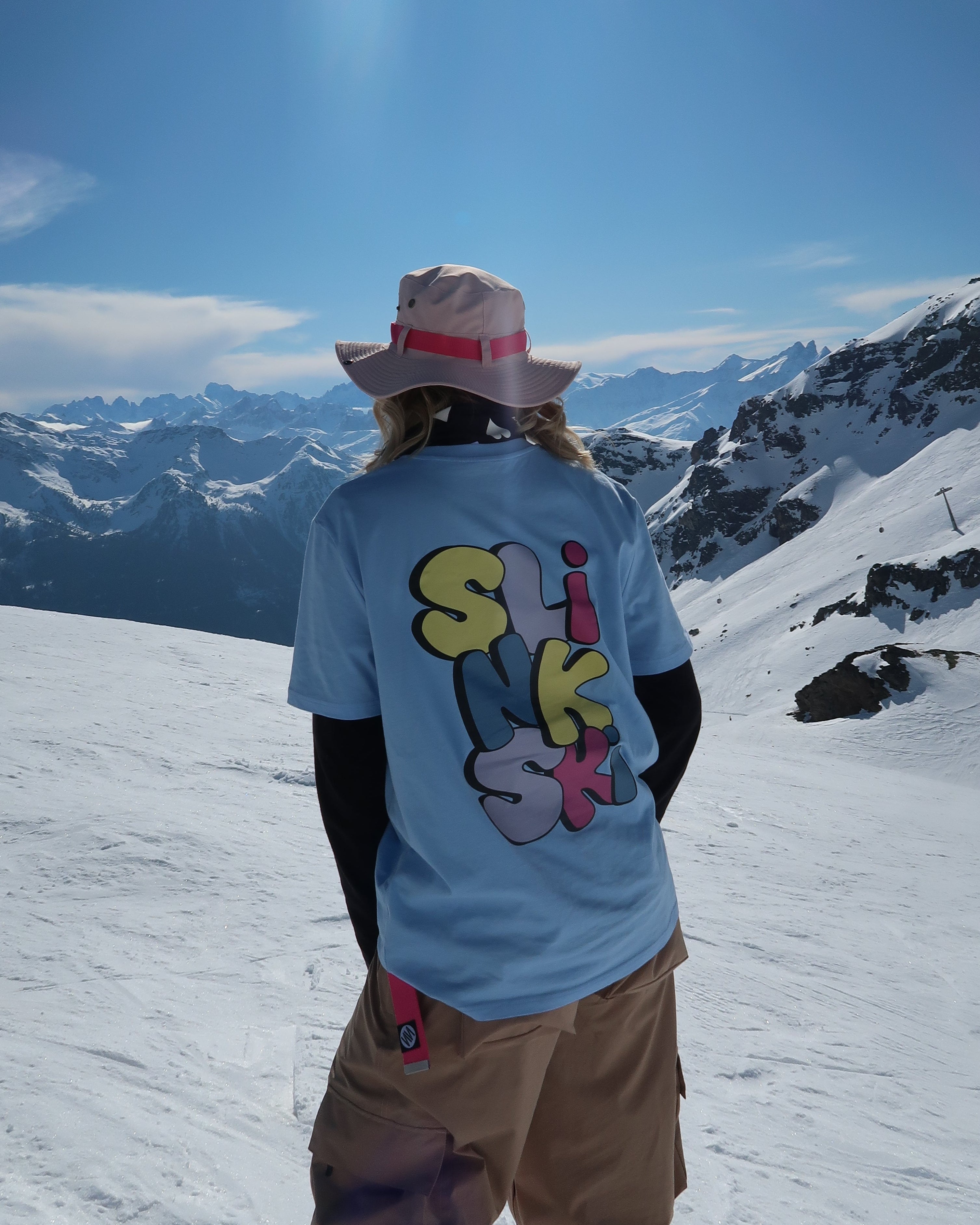 Block Blue Tee