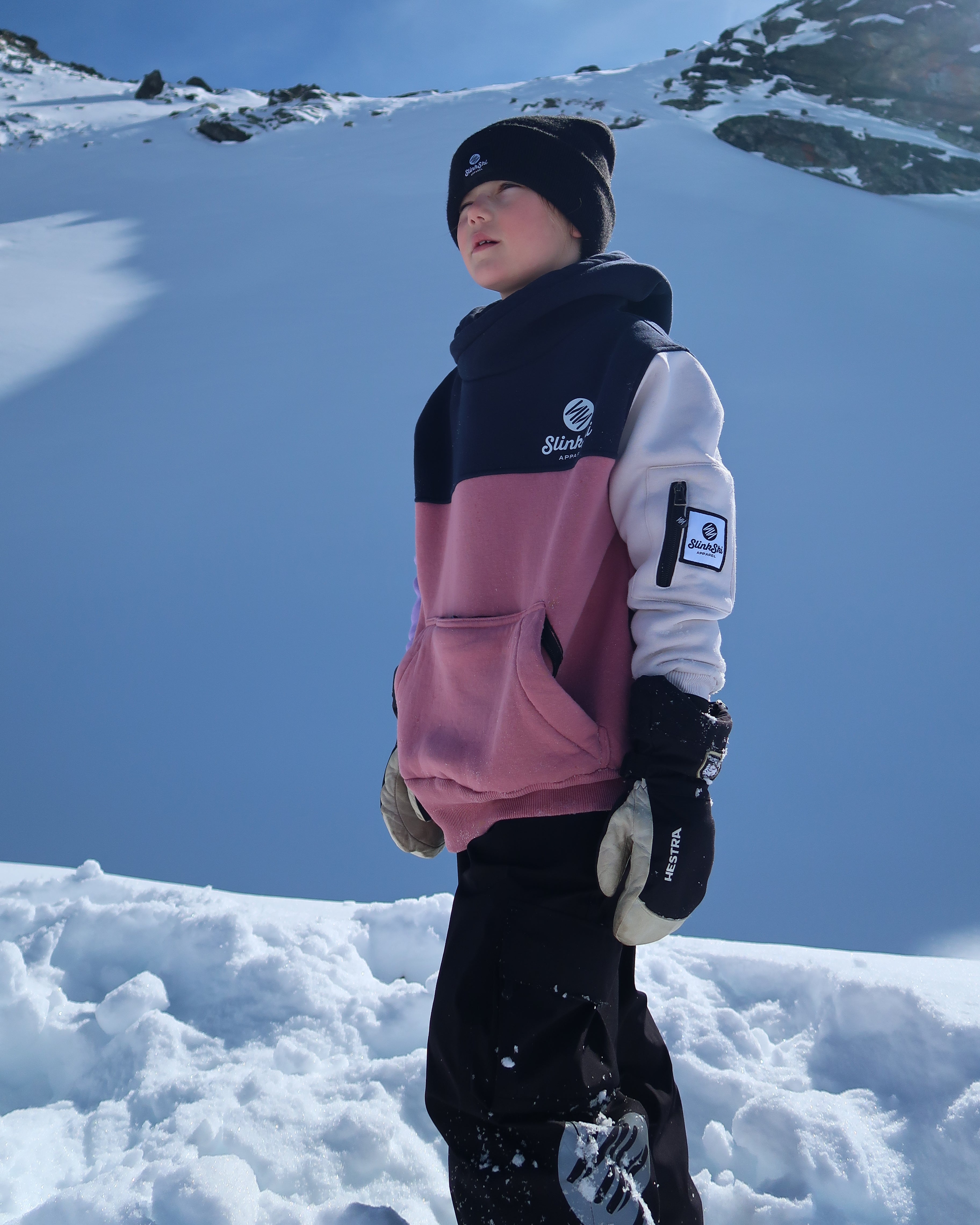 Kids Riding Hoodie - Pink Mix