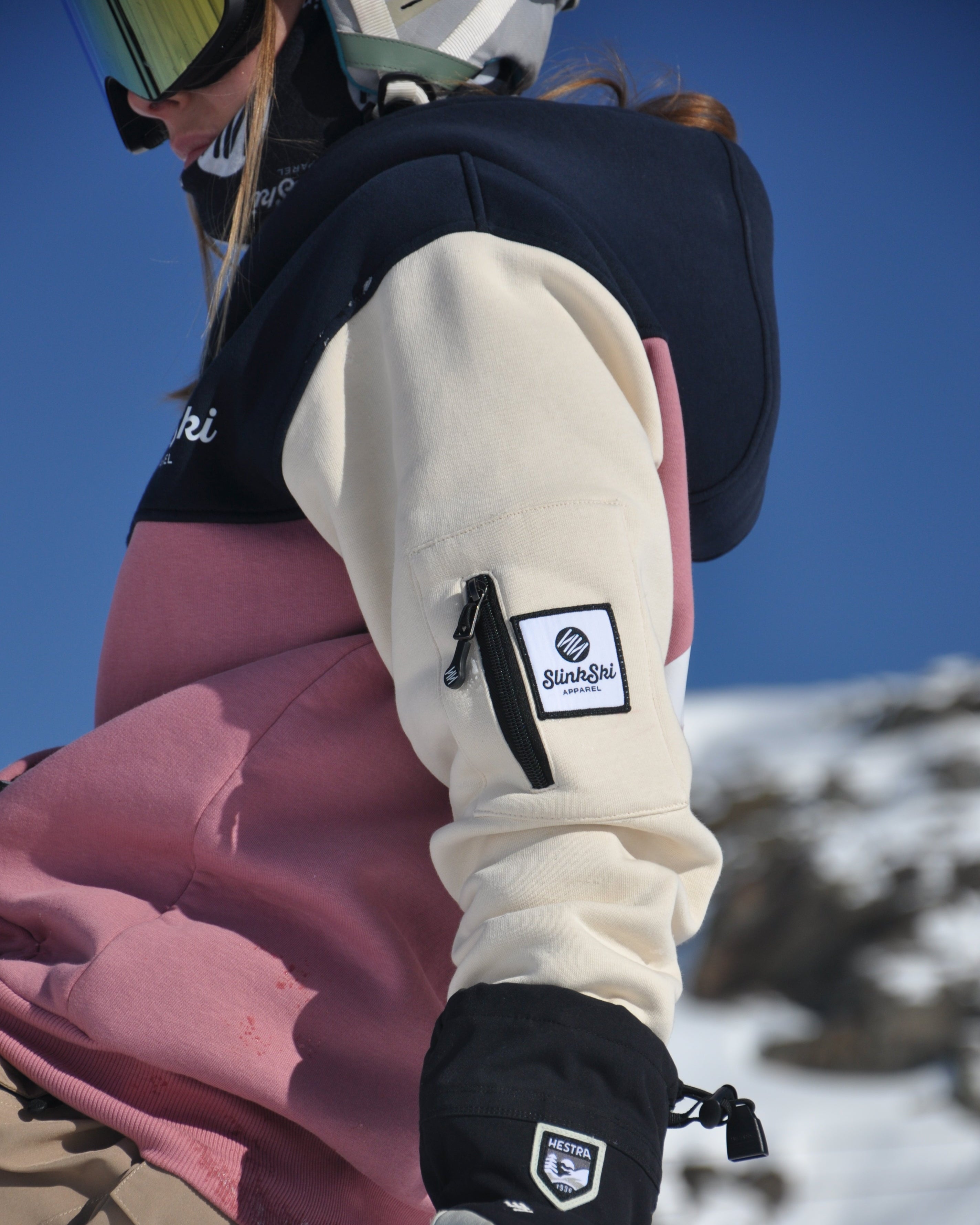 Riding Hoodie - Pink Mix