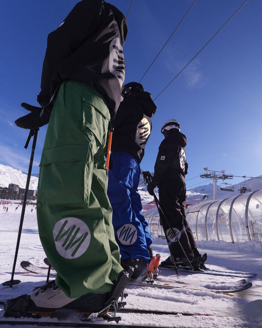 Wild Green Baggy Ski Pants