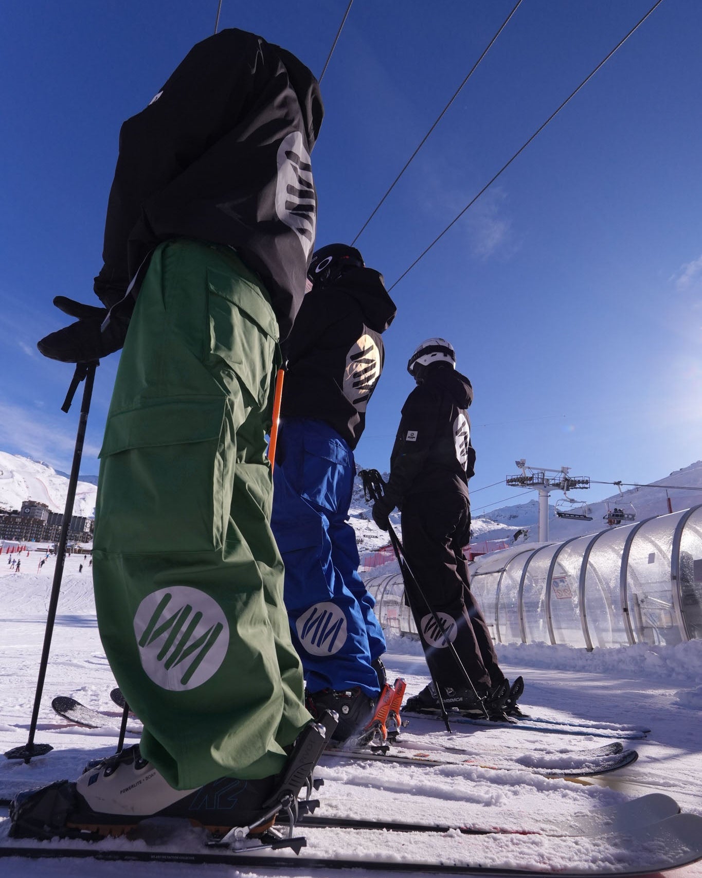 Wild Green Baggy Ski Pants