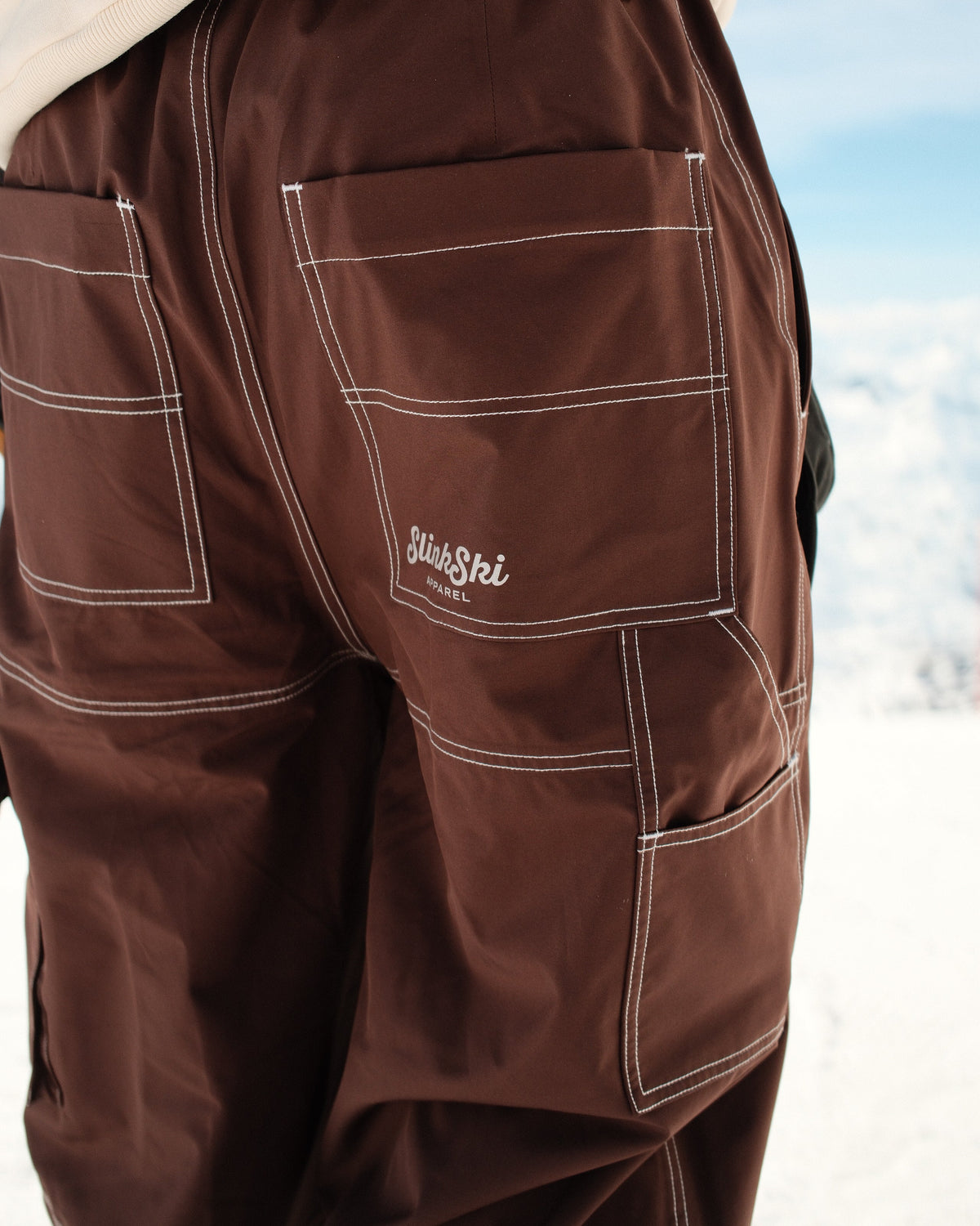 Espresso Baggy Ski Pants