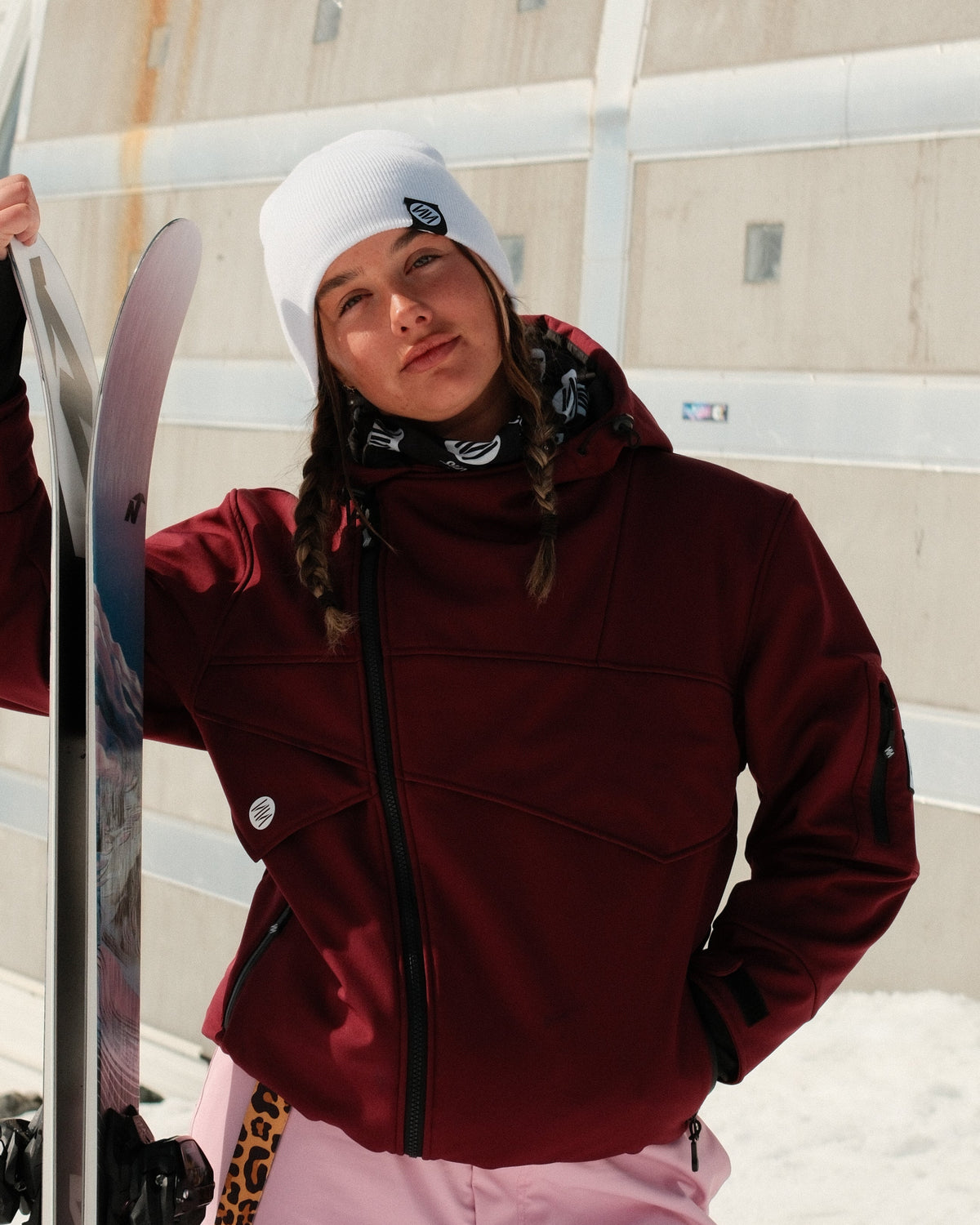 Bordeaux Tilt Shell Jacket