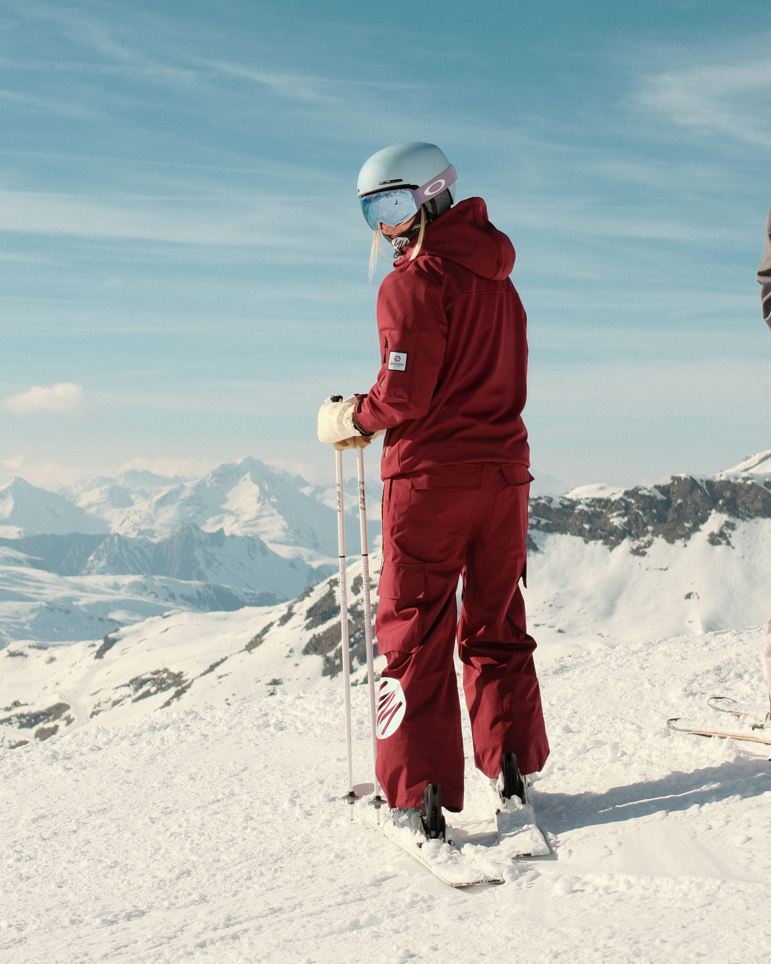 Bordeaux Baggy Ski Pants