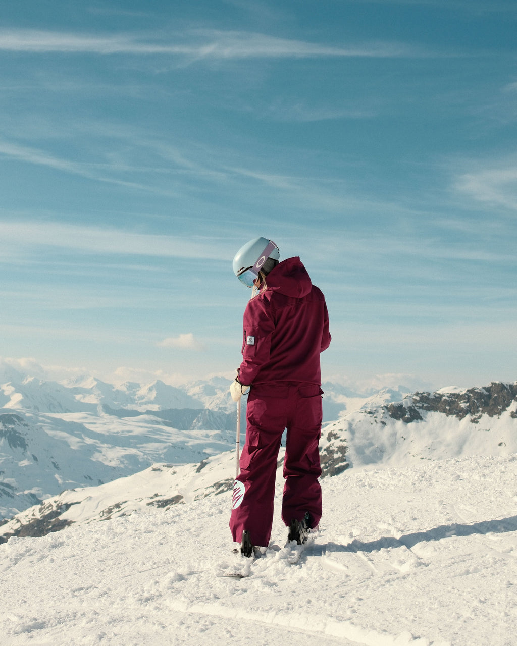 Bordeaux Baggy Ski Pants