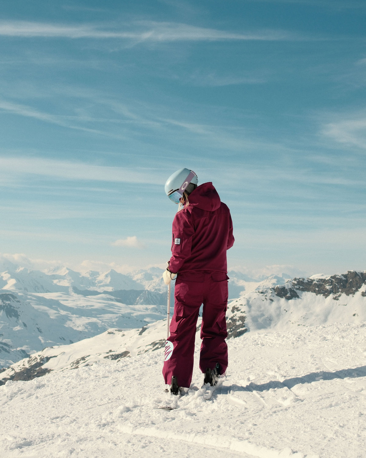 Bordeaux Baggy Ski Pants
