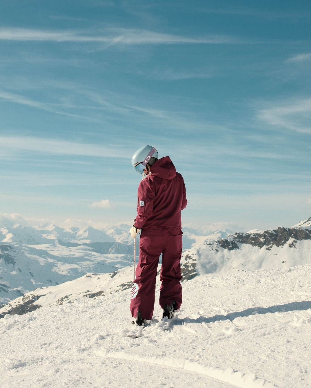 Bordeaux Baggy Ski Pants