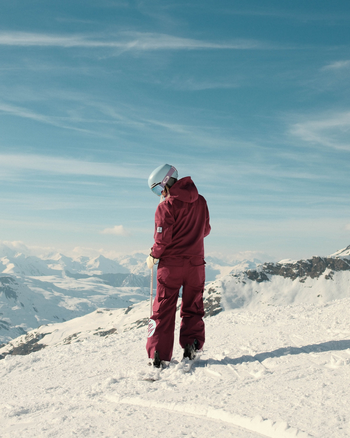 Bordeaux Baggy Ski Pants