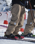 Khaki Beige Baggy Ski Pants