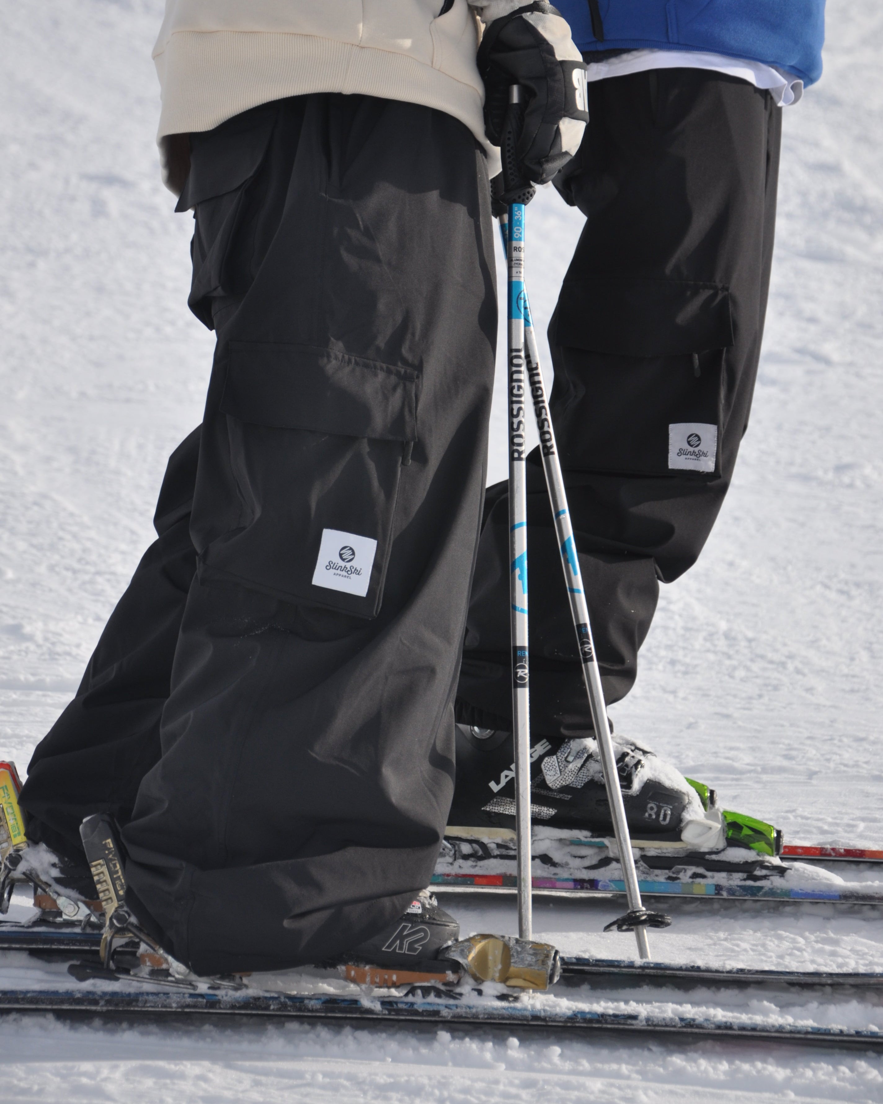 Black Baggy Ski Pants