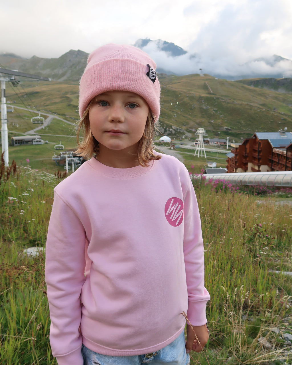 Mini Pink Block Jumper