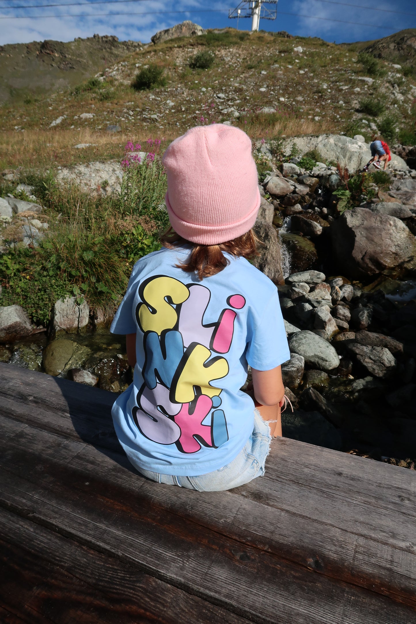 Mini Blue Block Tee