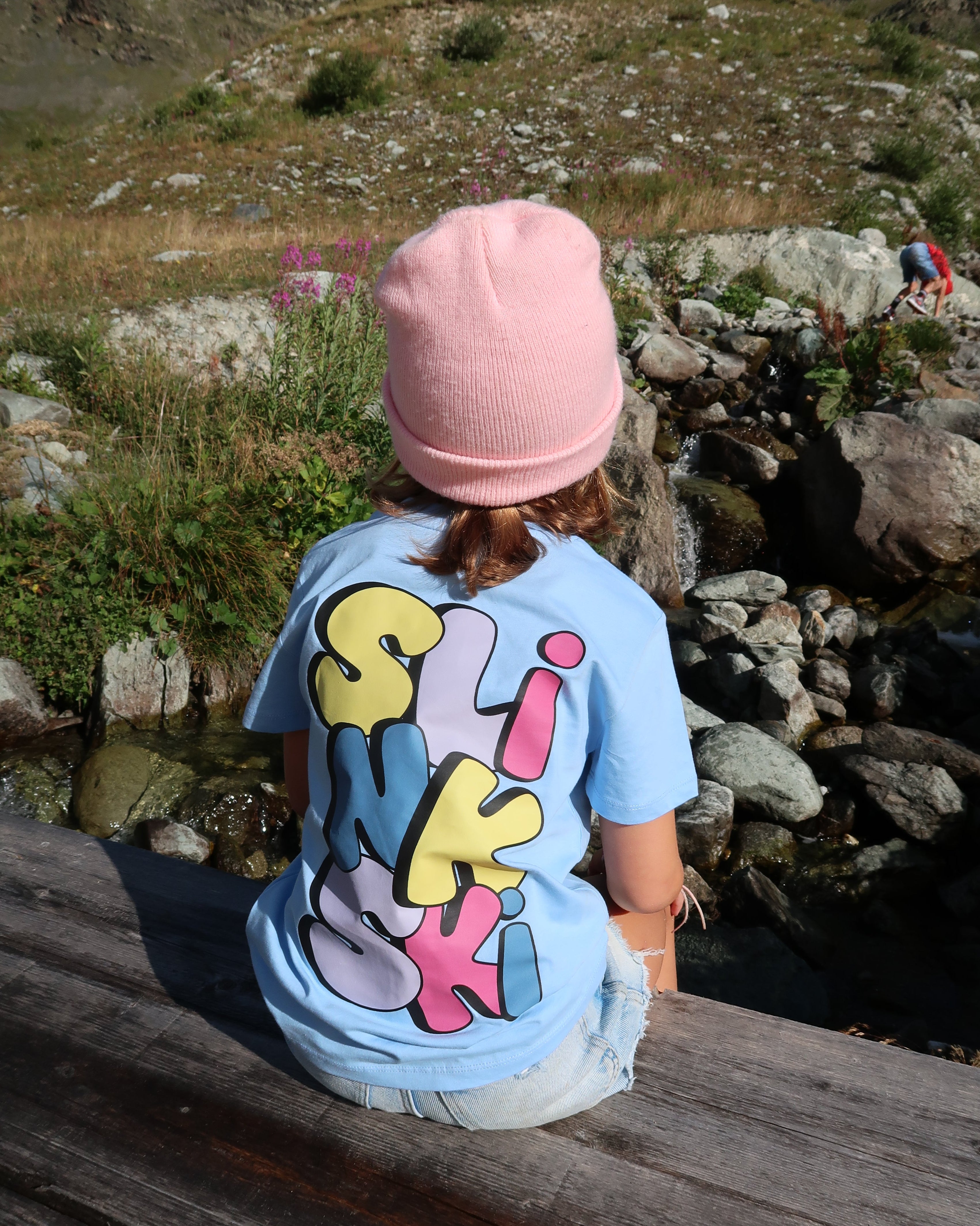 Mini Blue Block Tee