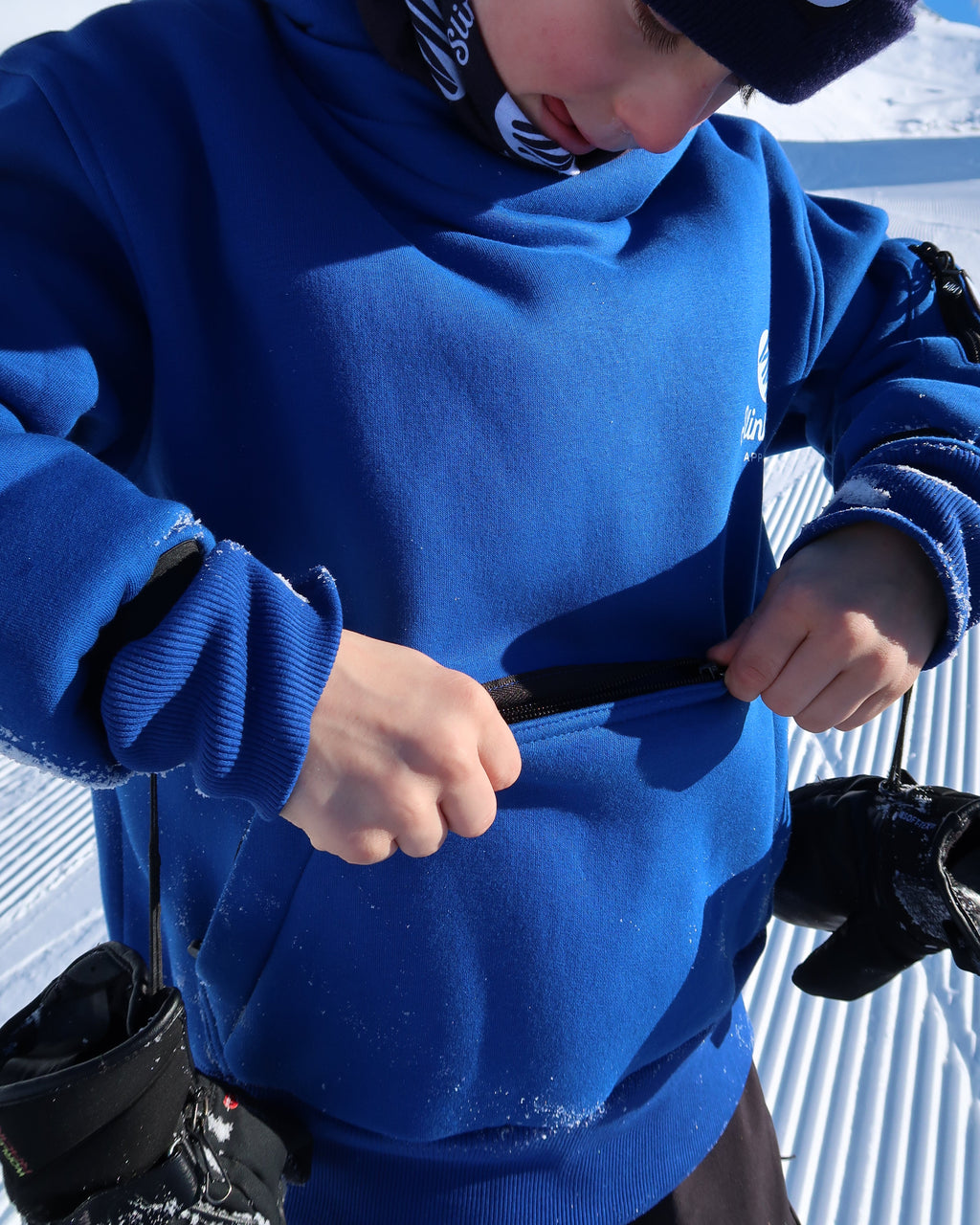 Kids Riding Hoodie - Royal Blue