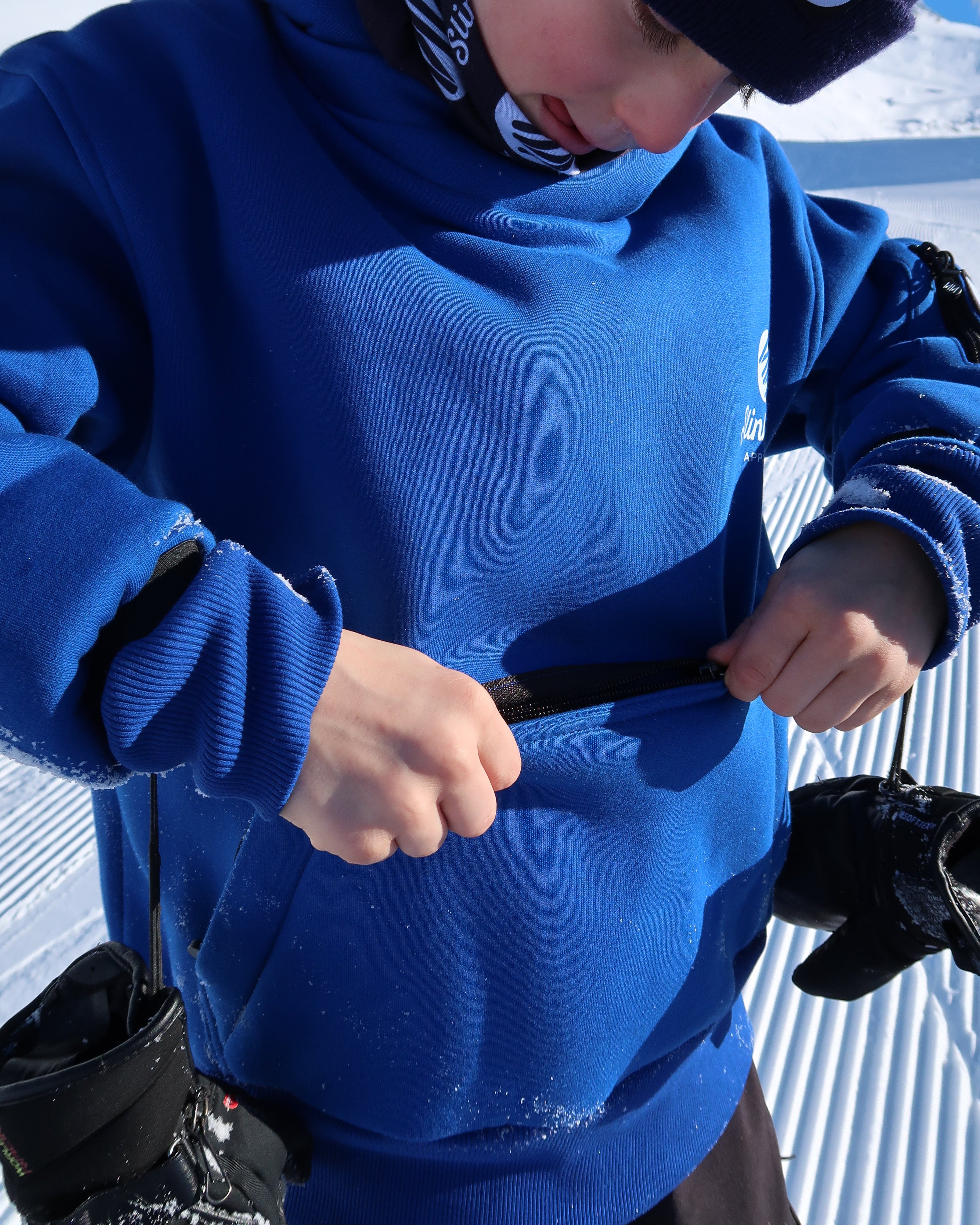 Kids Riding Hoodie - Royal Blue