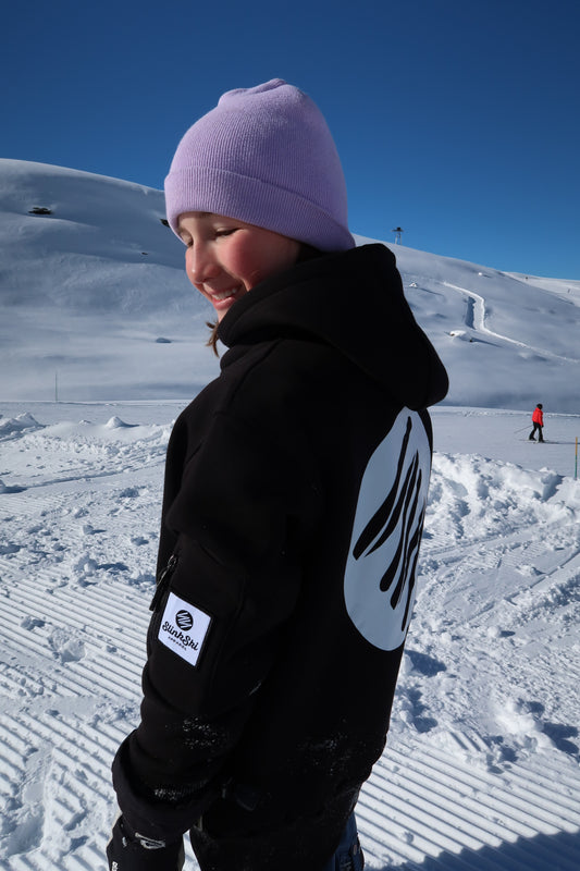 Kids Riding Hoodie - Black