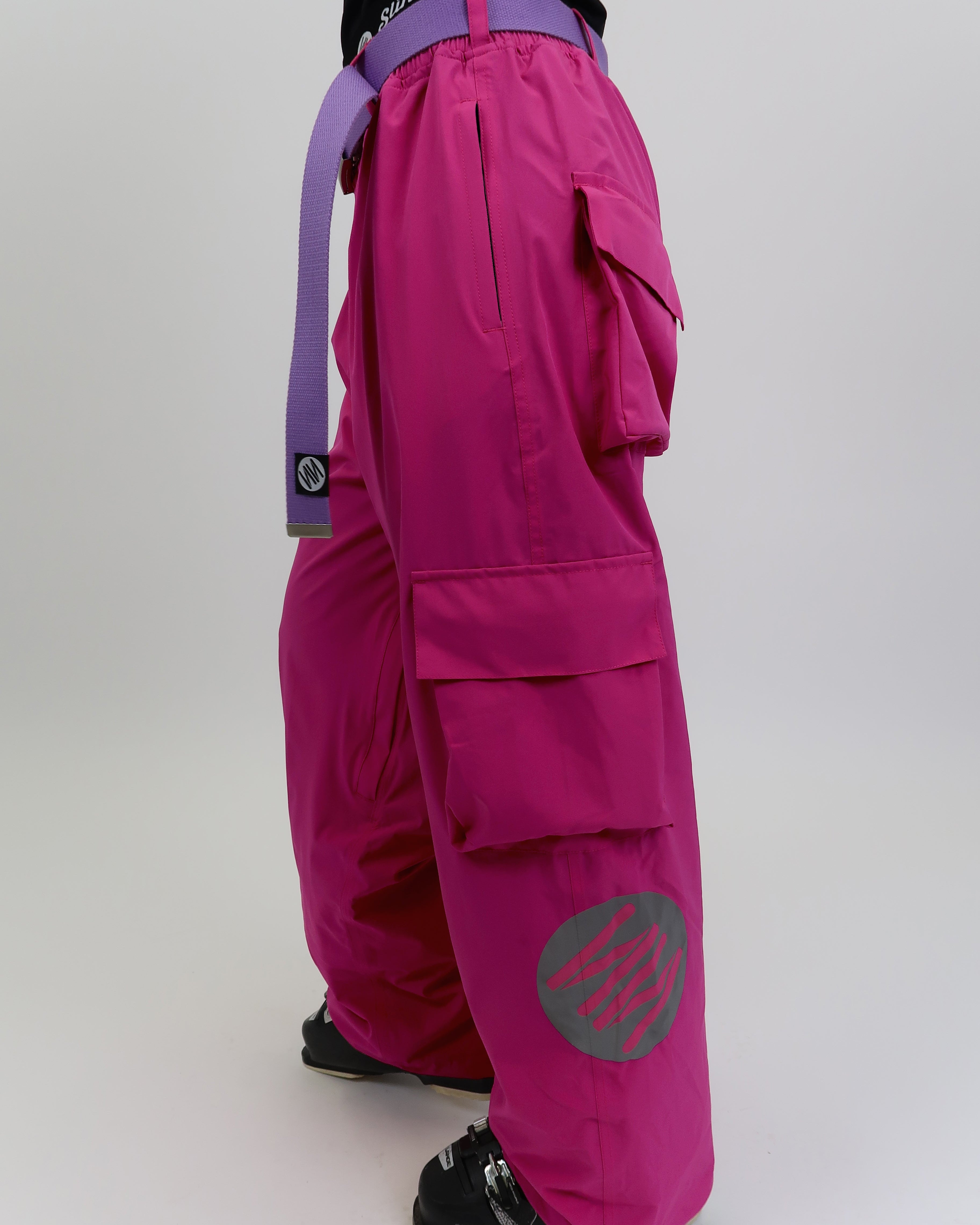 Baggy Ski Pants Hot Pink