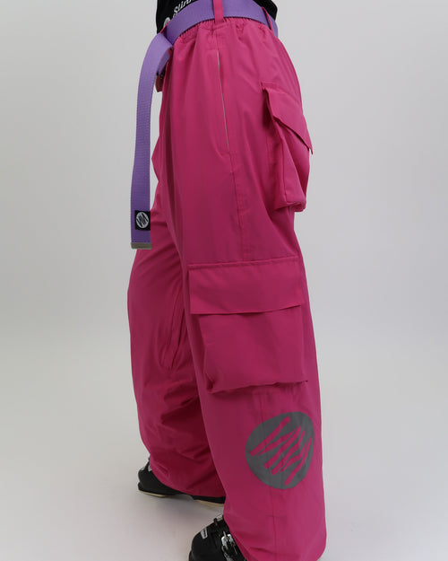 Fuchsia Baggy Ski Pants