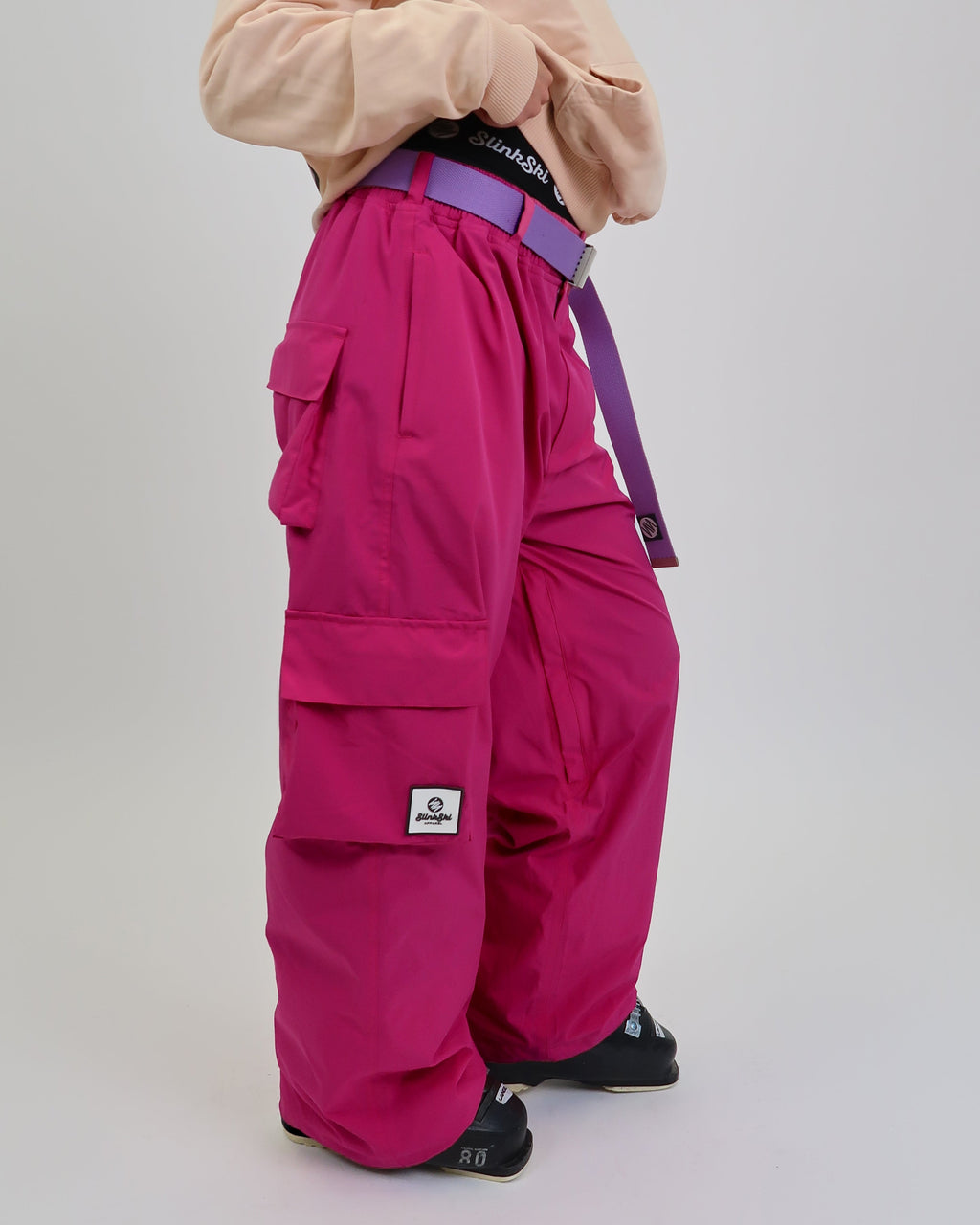 Baggy Ski Pants Hot Pink