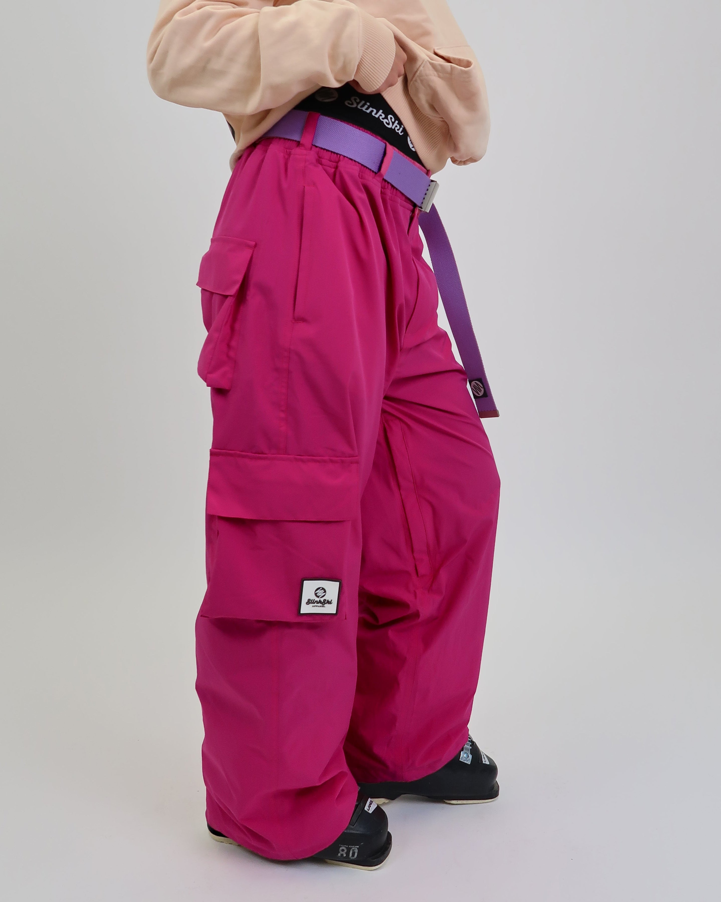 Baggy Ski Pants Hot Pink