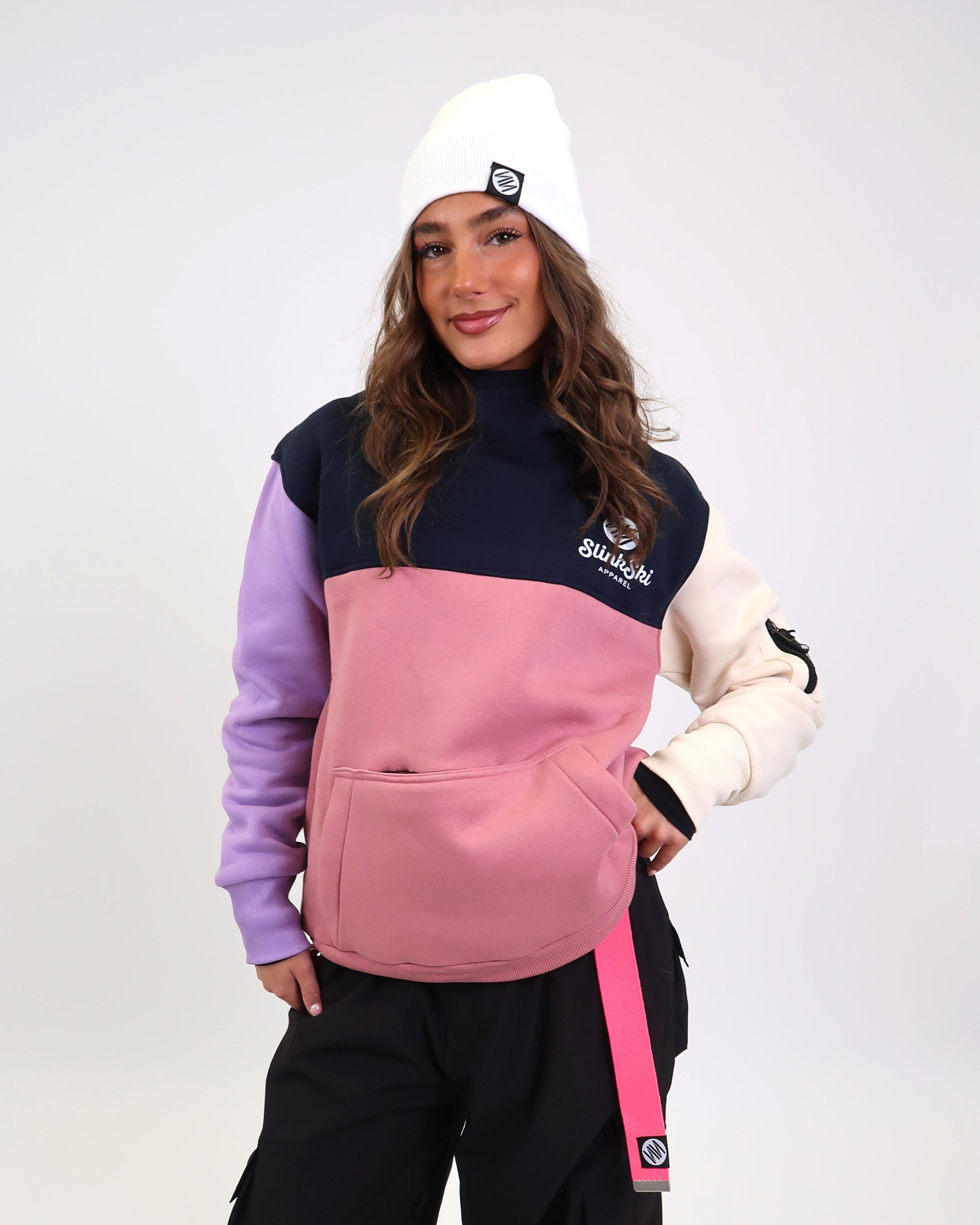 Riding Hoodie - Pink Mix