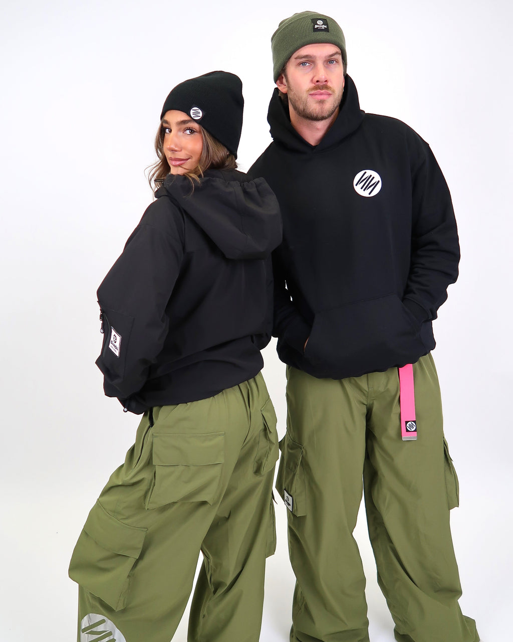 Baggy Ski Pants Black