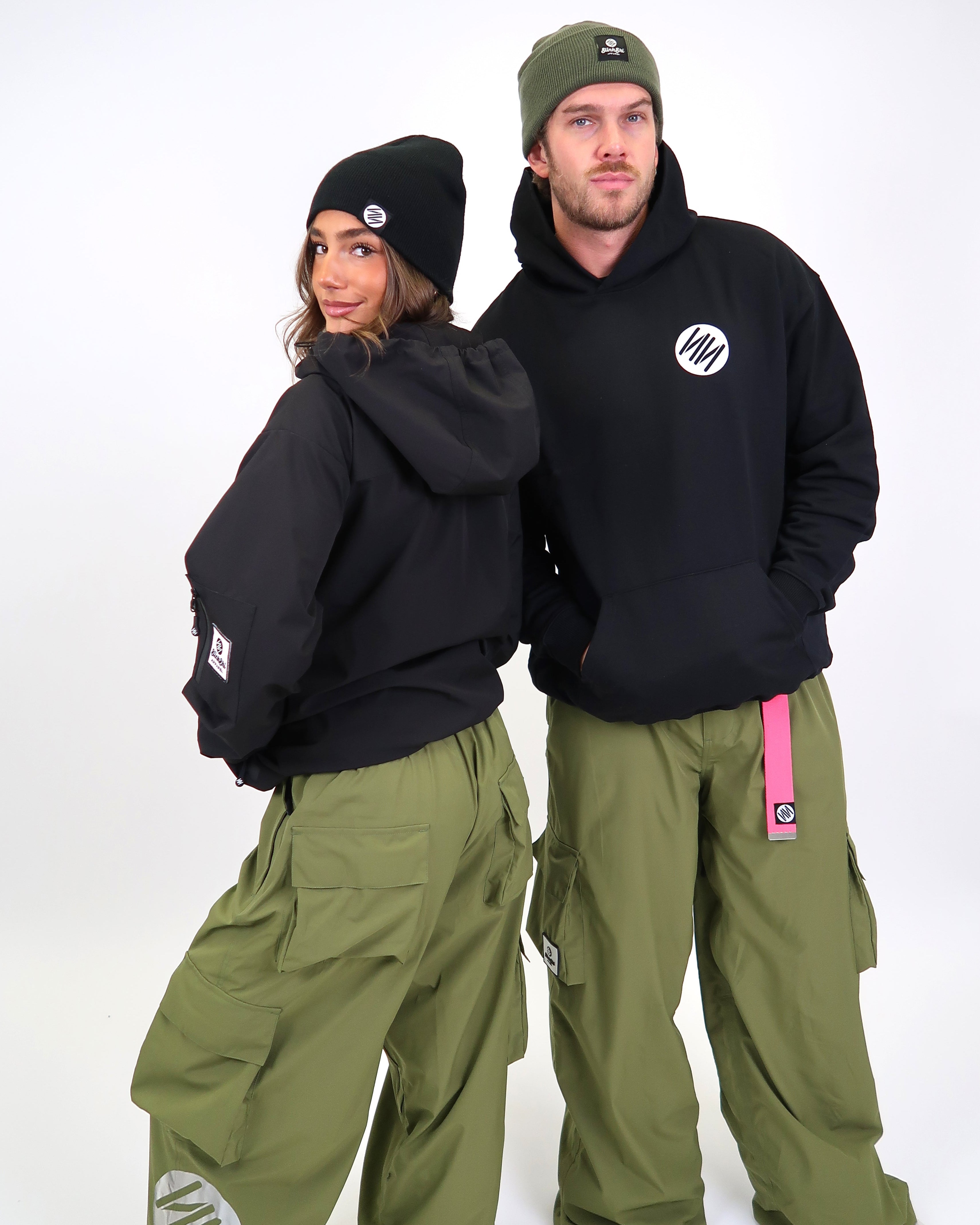 Baggy Ski Pants Black