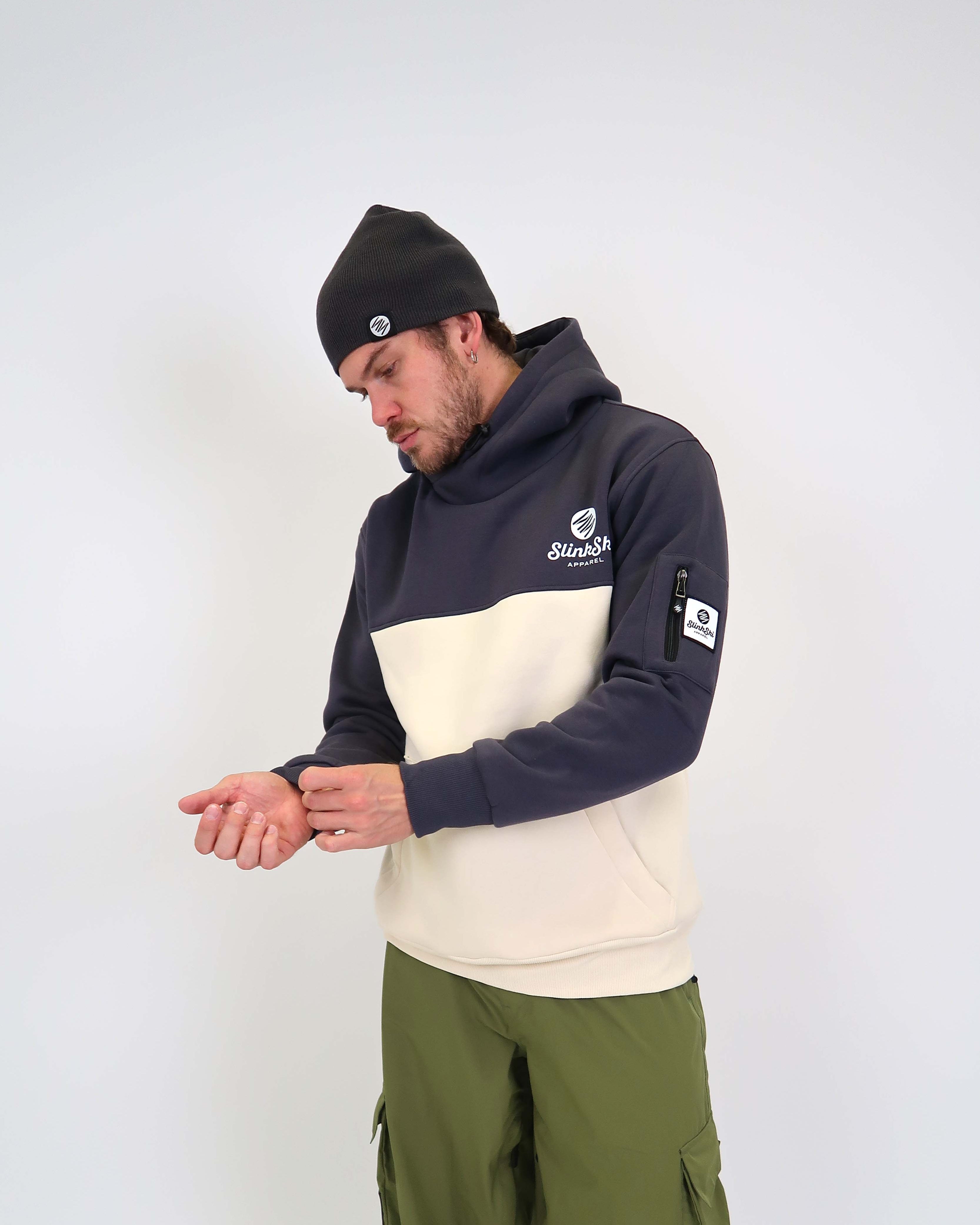 Riding Hoodie - Grey/Cream
