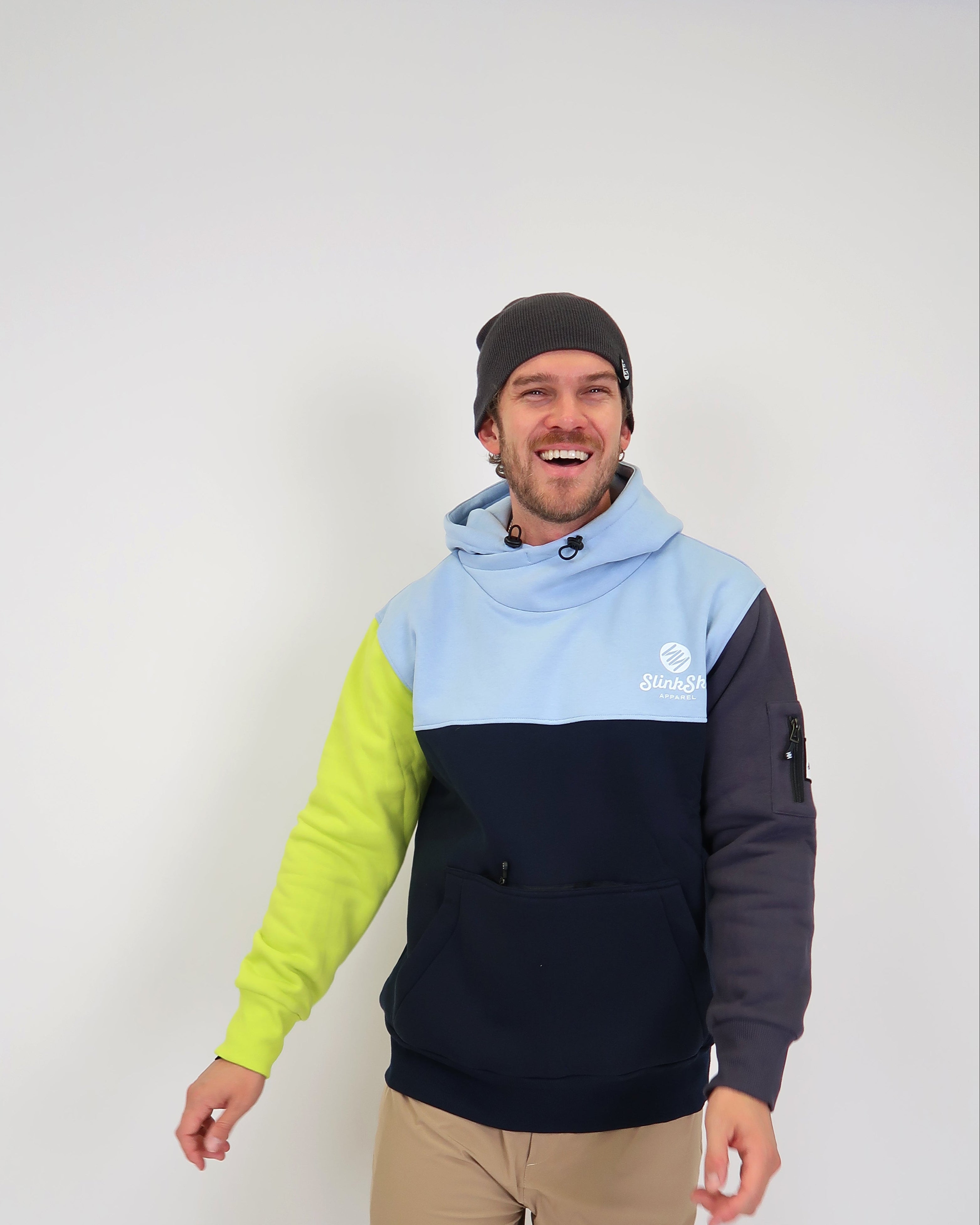 Riding Hoodie - Blue Mix