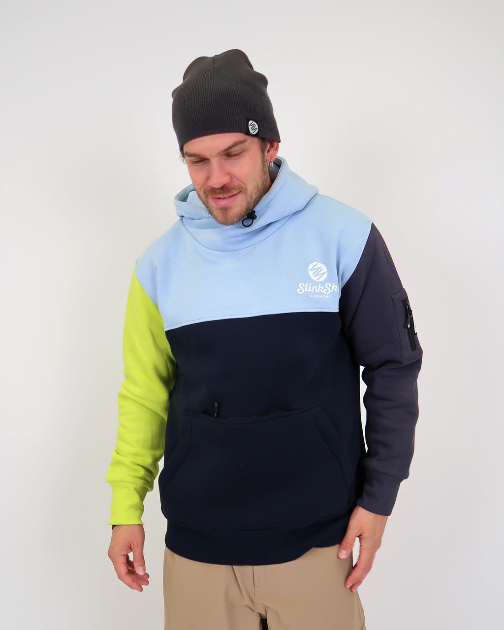 Riding Hoodie - Grey/Cream