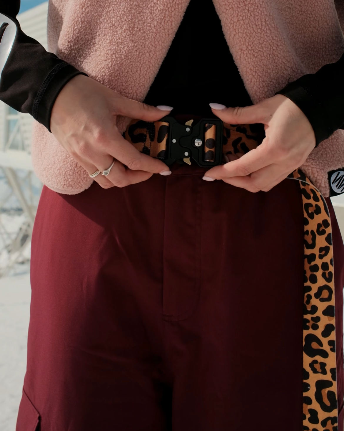 Leopard Buckle Belt