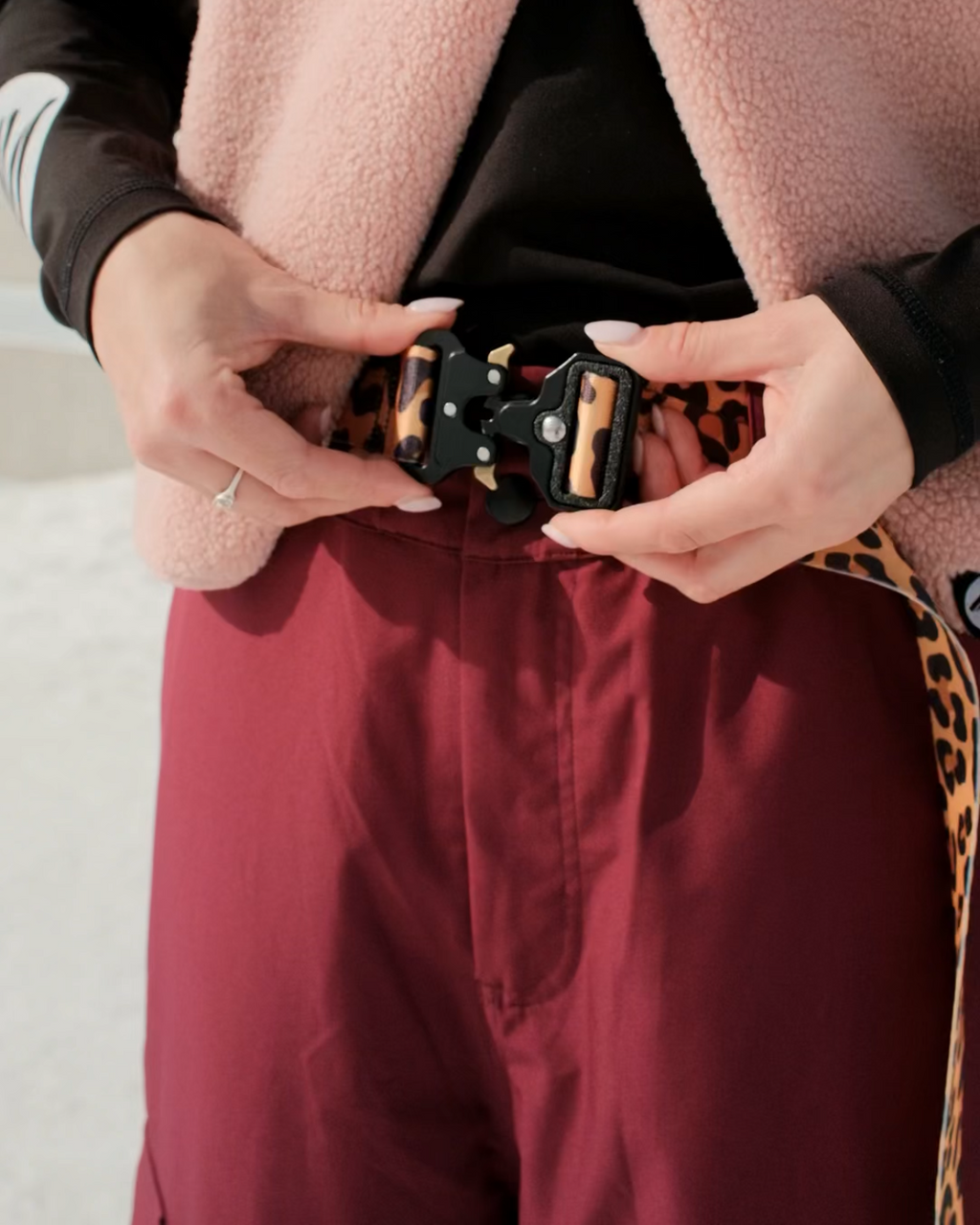 Leopard Buckle Belt