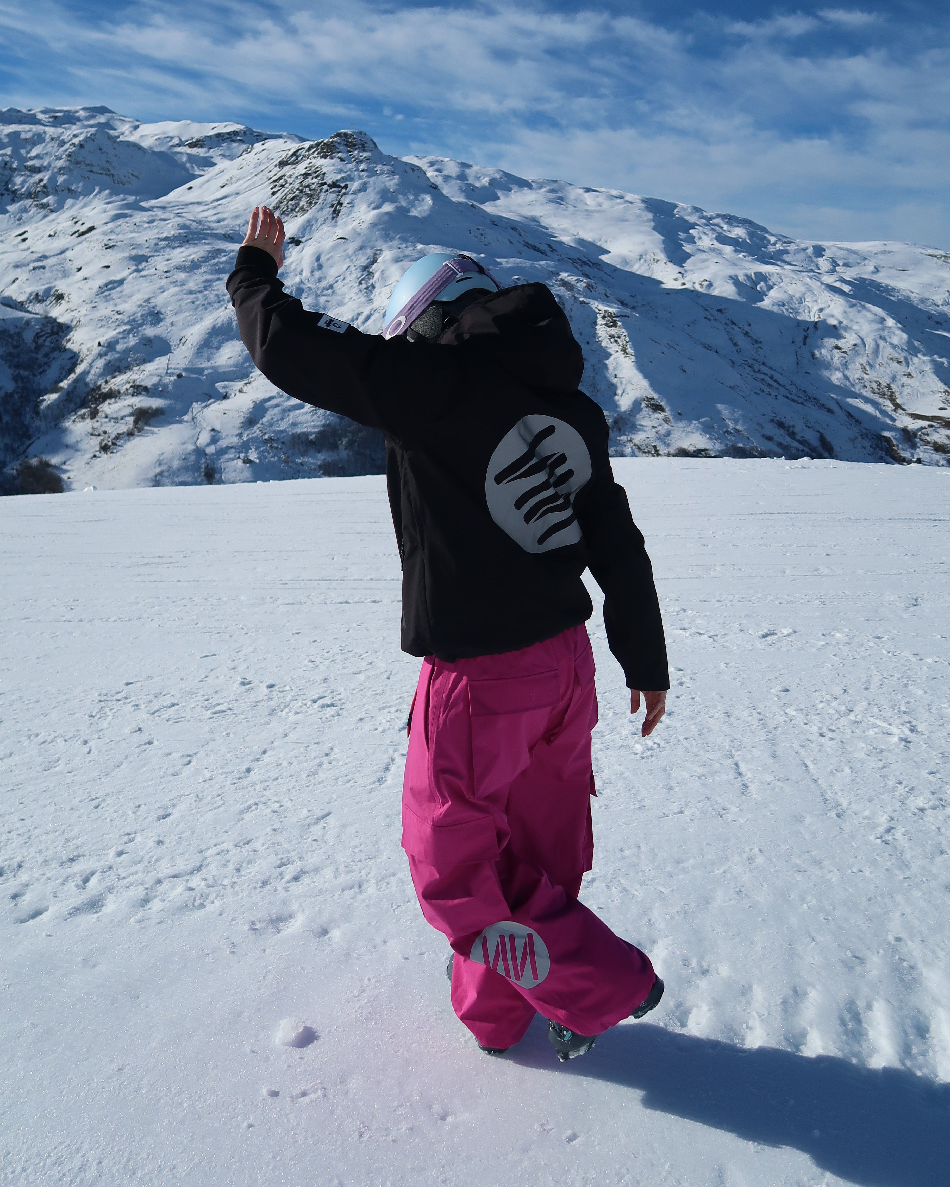 Fuchsia Baggy Ski Pants