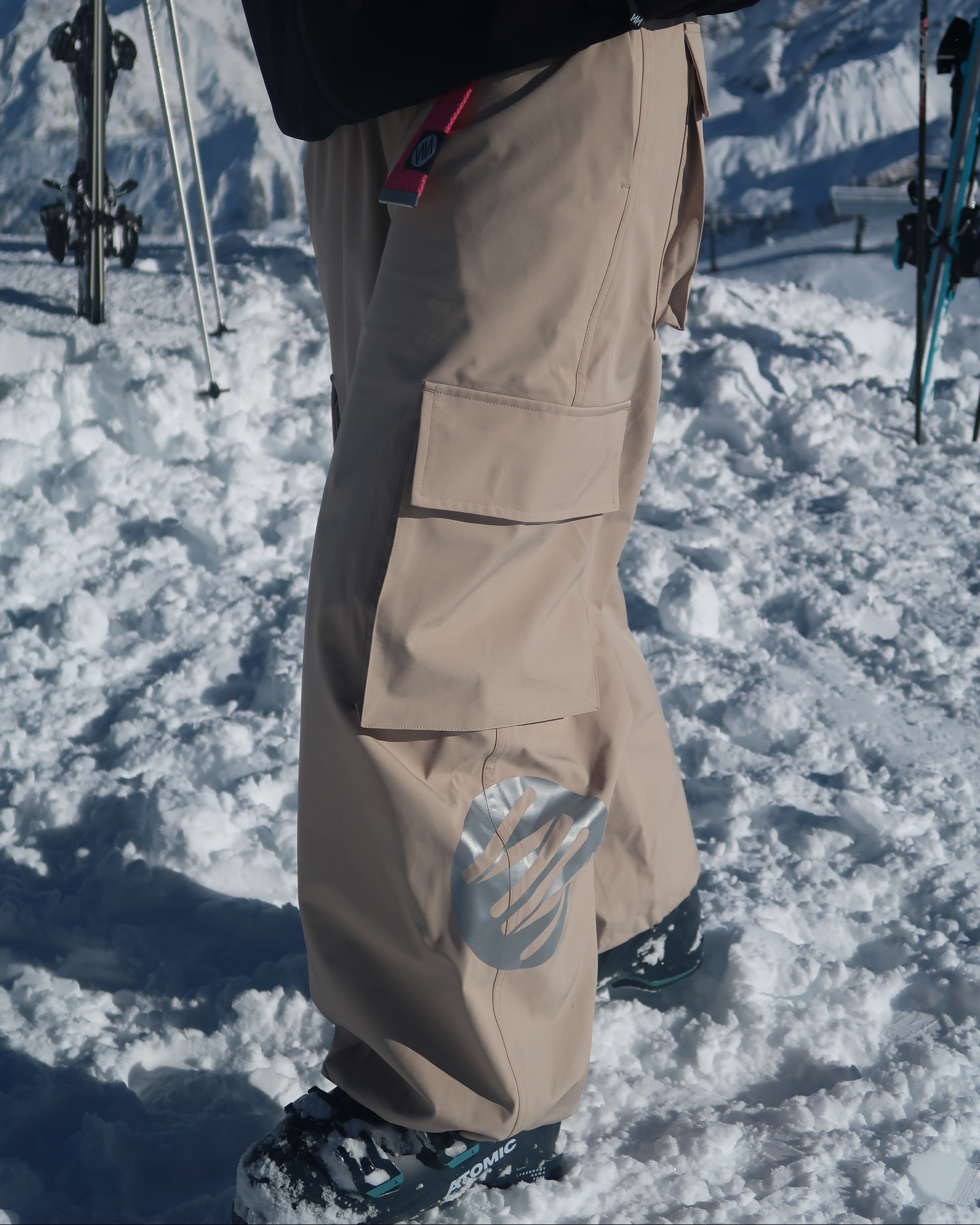 Sand Baggy Ski Pants