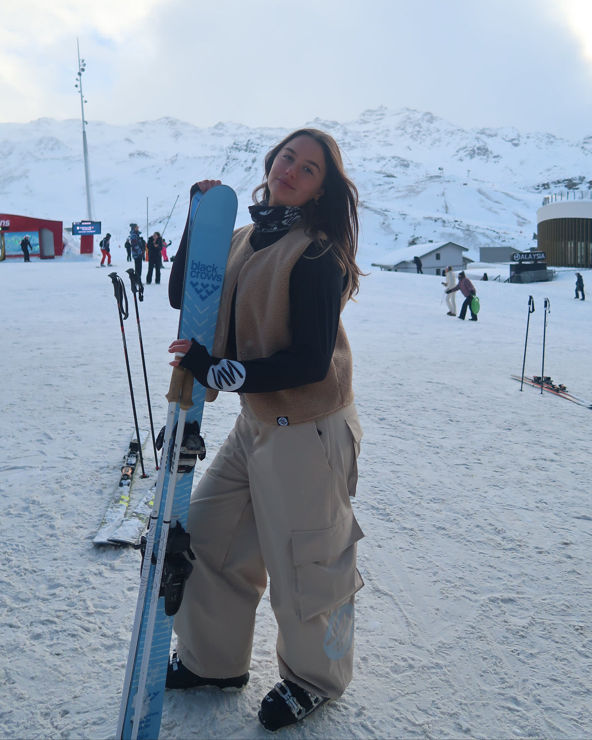 Sand Baggy Ski Pants