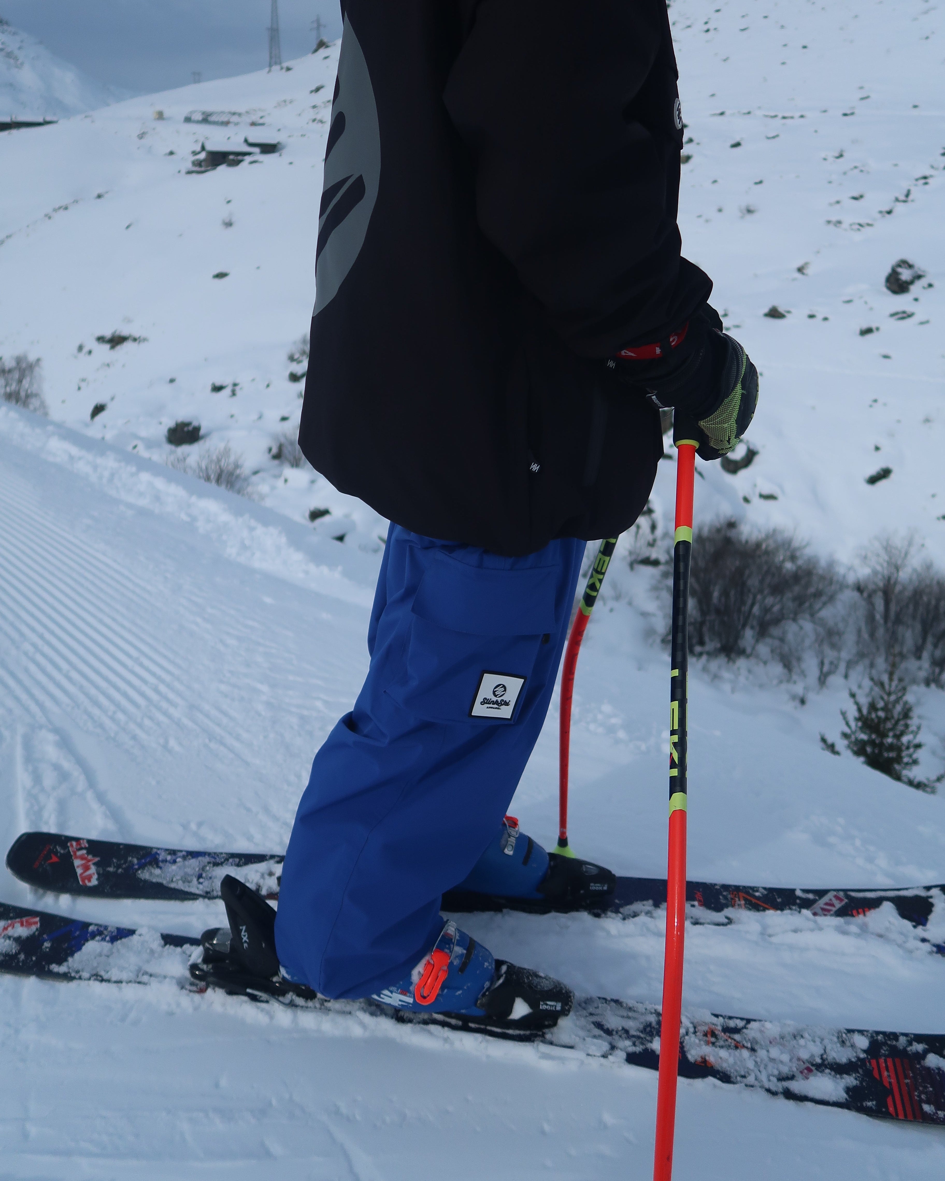 Royal Blue Kids Baggy Ski Pants