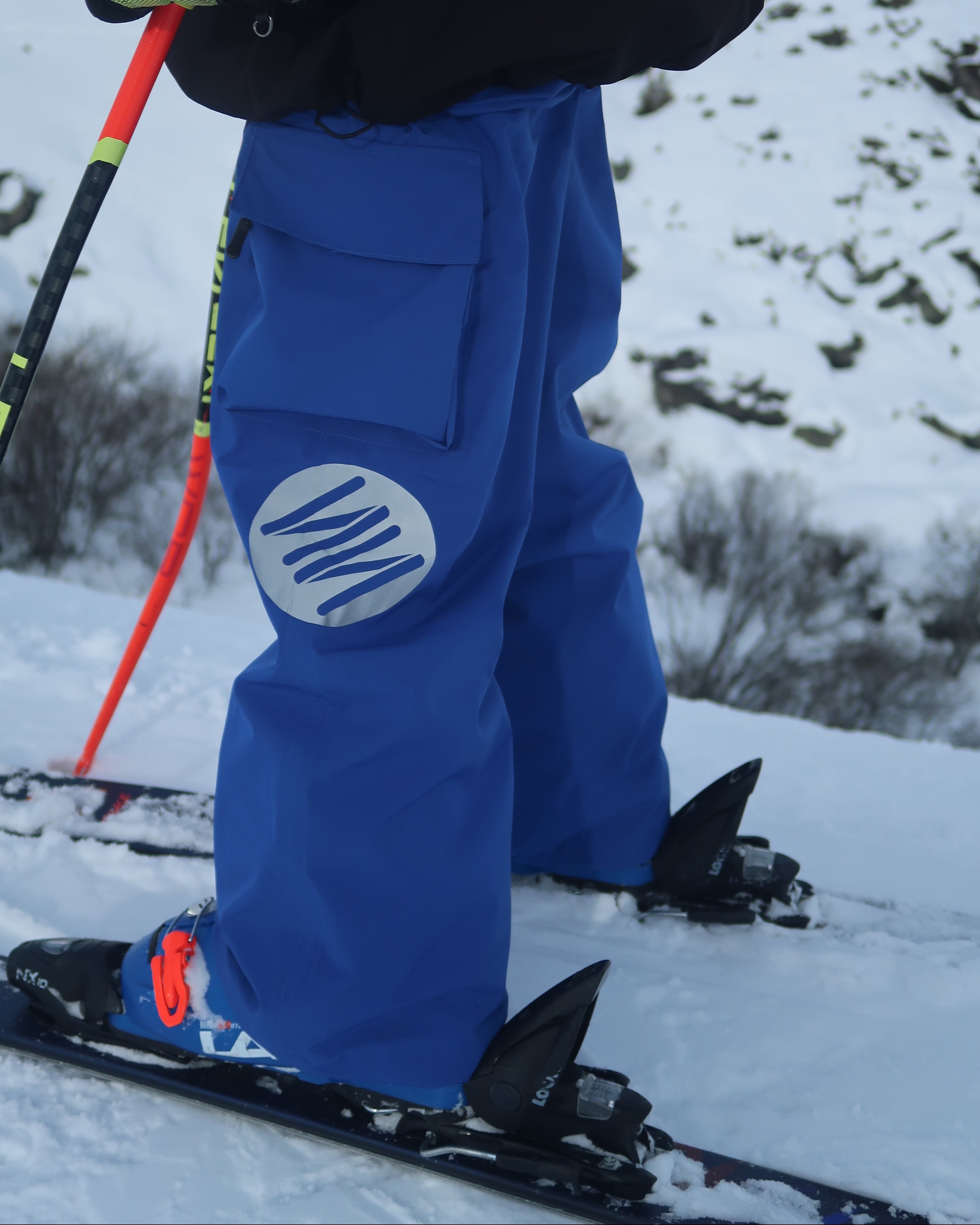 Royal Blue Kids Baggy Ski Pants