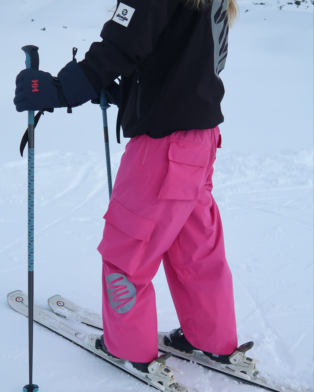 Fuchsia Baggy Ski Pants