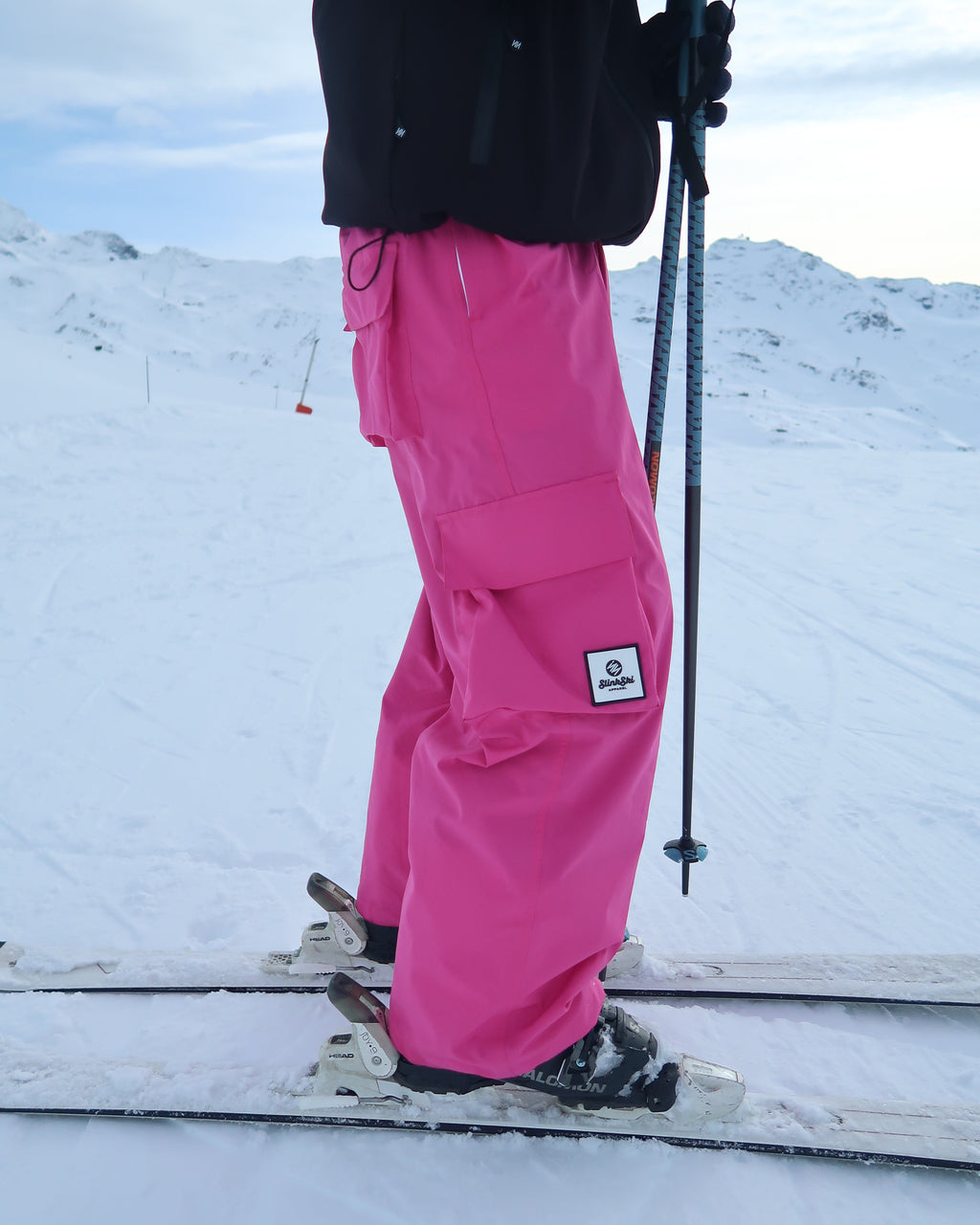 Fuchsia Baggy Ski Pants