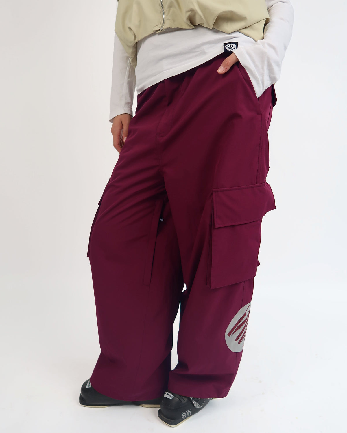 Bordeaux Baggy Ski Pants
