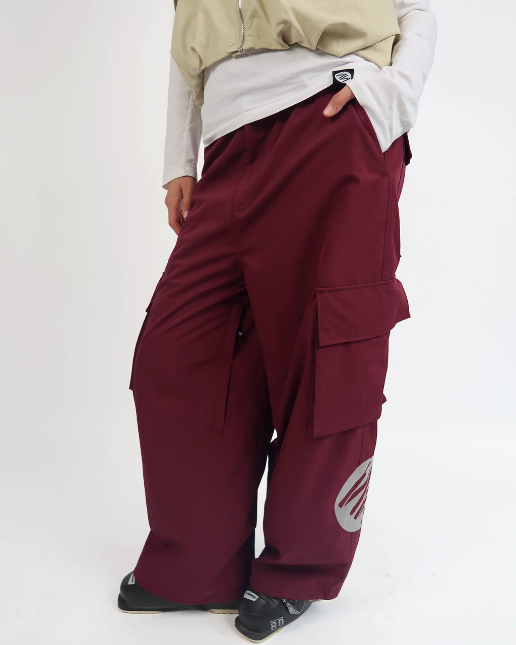 Bordeaux Baggy Ski Pants