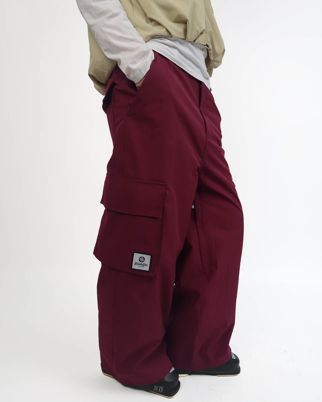 Bordeaux Baggy Ski Pants